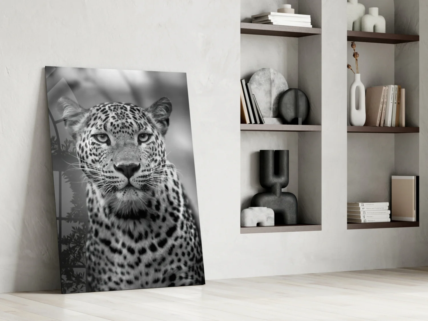 Leopard Glass Wall Art - Image 7