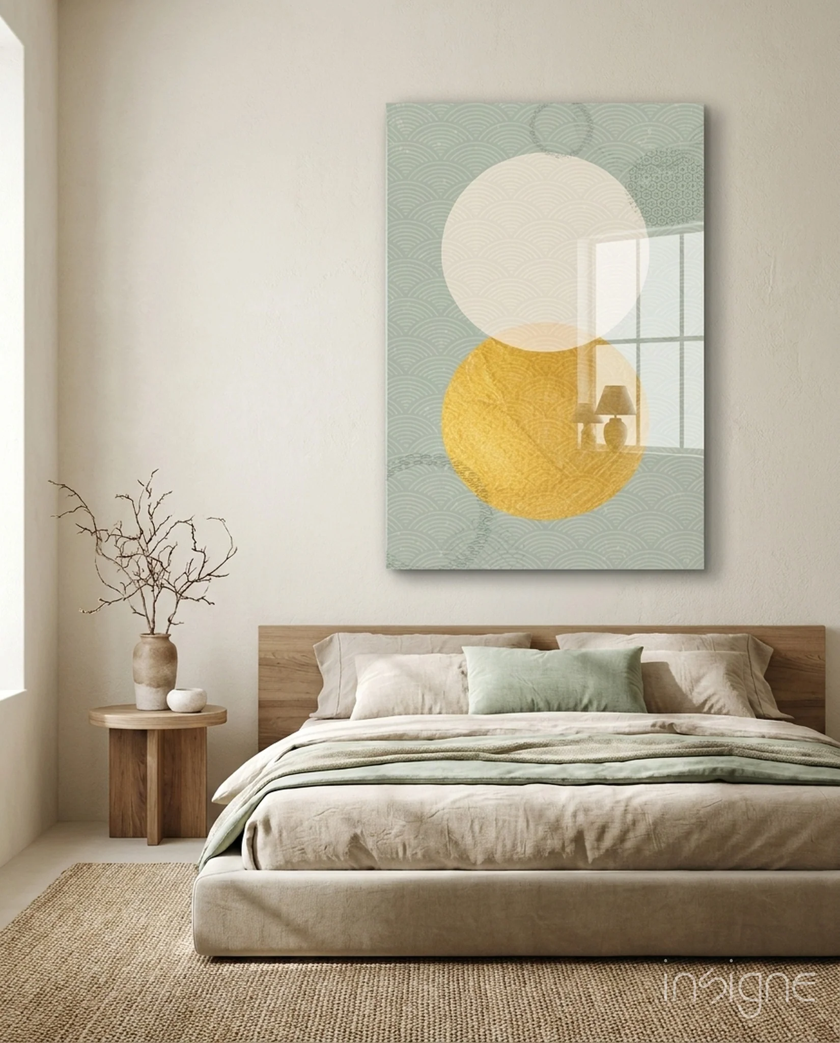 Sun and Moon Glass Wall Art