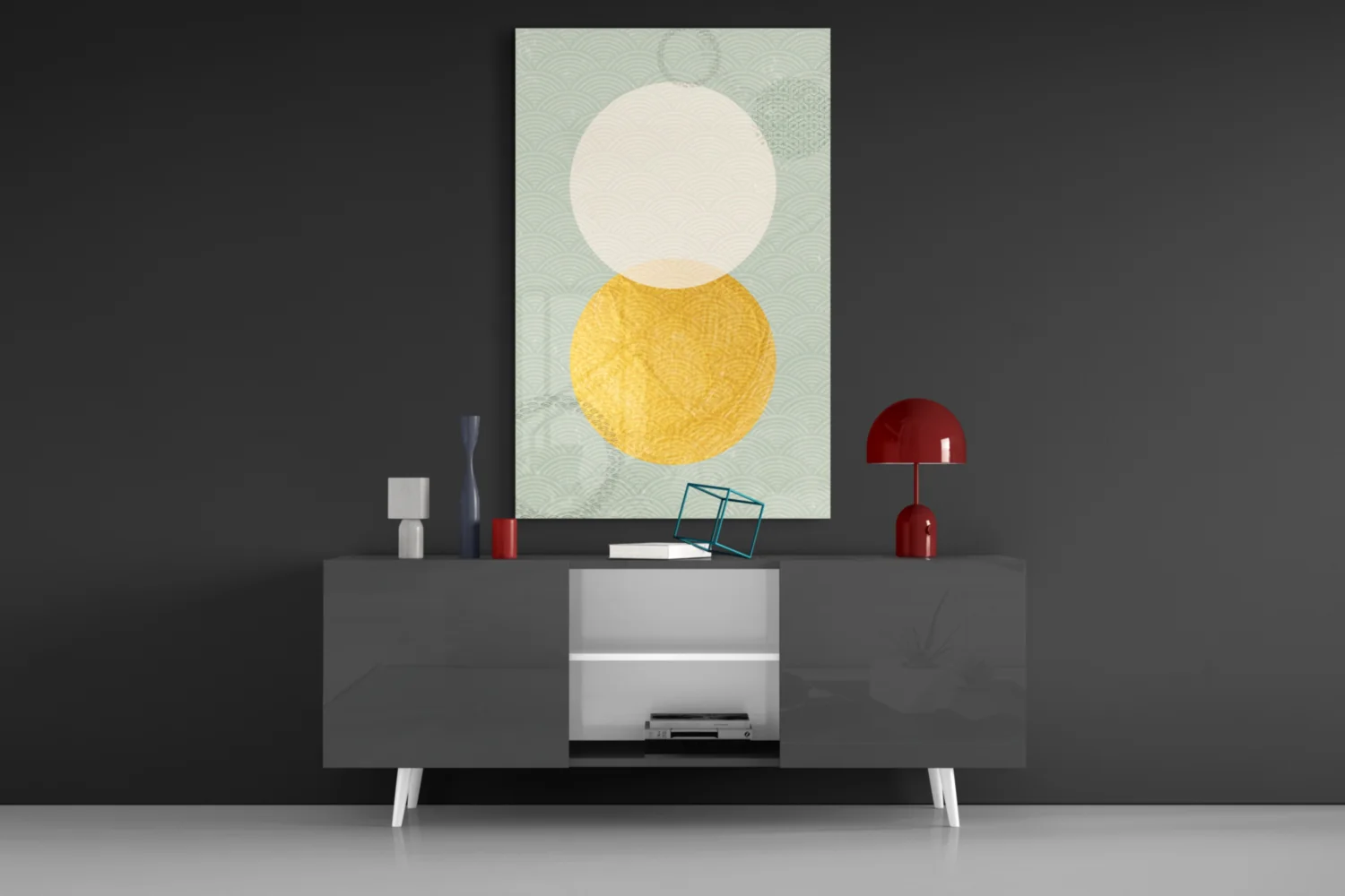 Sun and Moon Glass Wall Art - Image 9