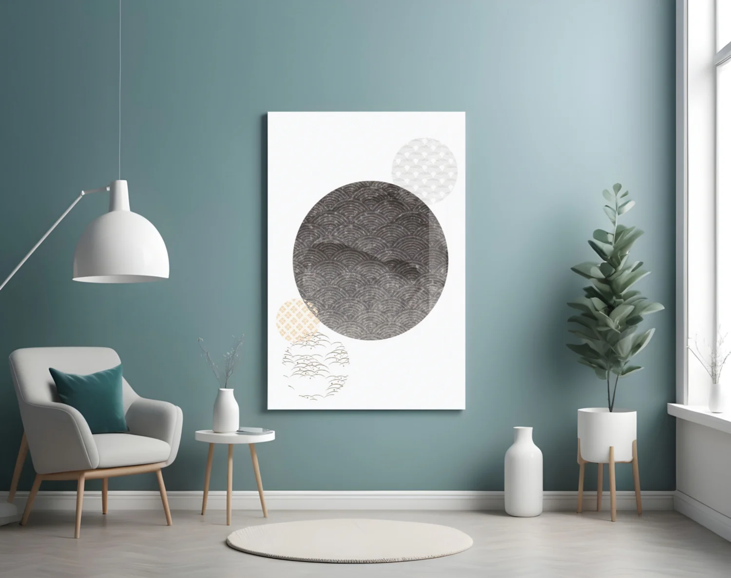 Black Moon Glass Wall Art - Image 5