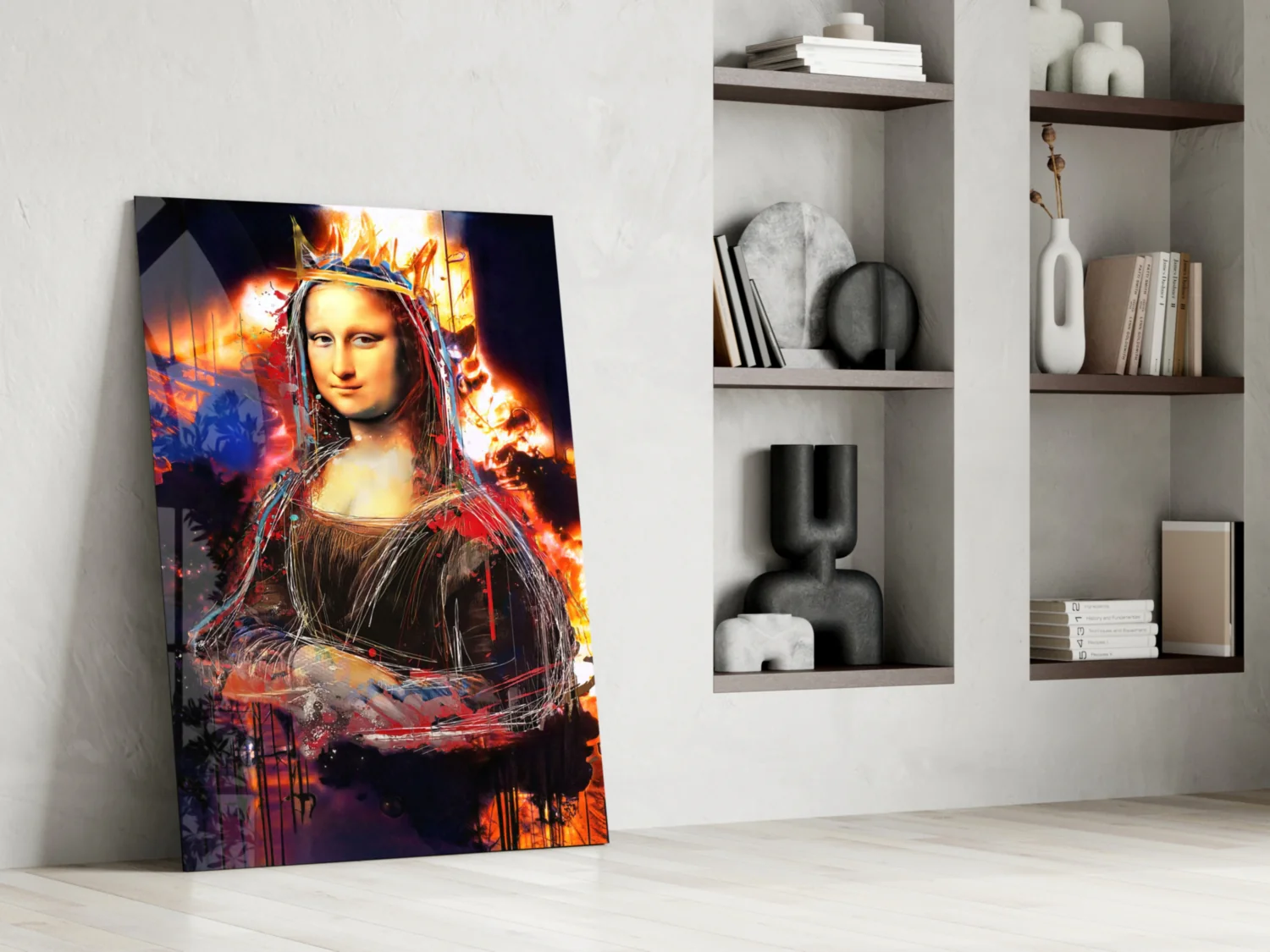 Queen Mona Lisa Glass Wall Art - Image 7