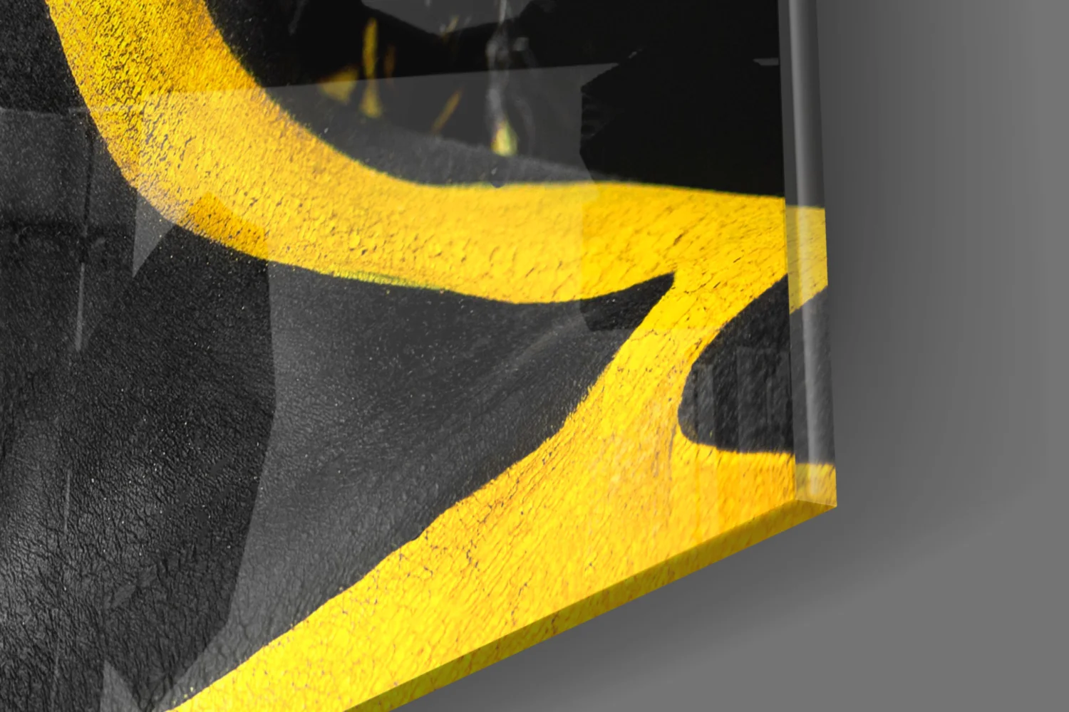 Yellow Woman Glass Wall Art - Image 8