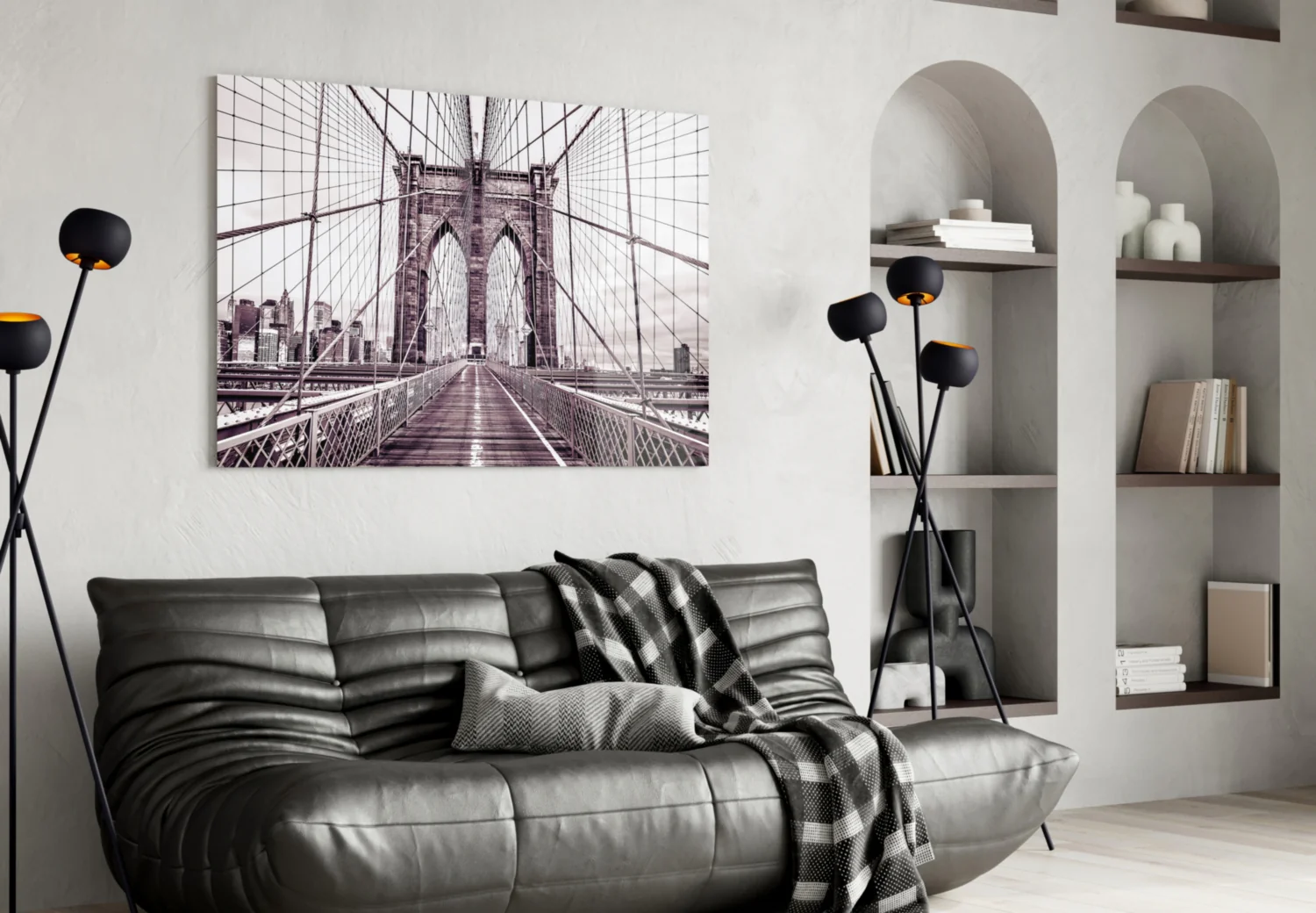 Brooklyn Bridge Glass Wall Art - Image 5