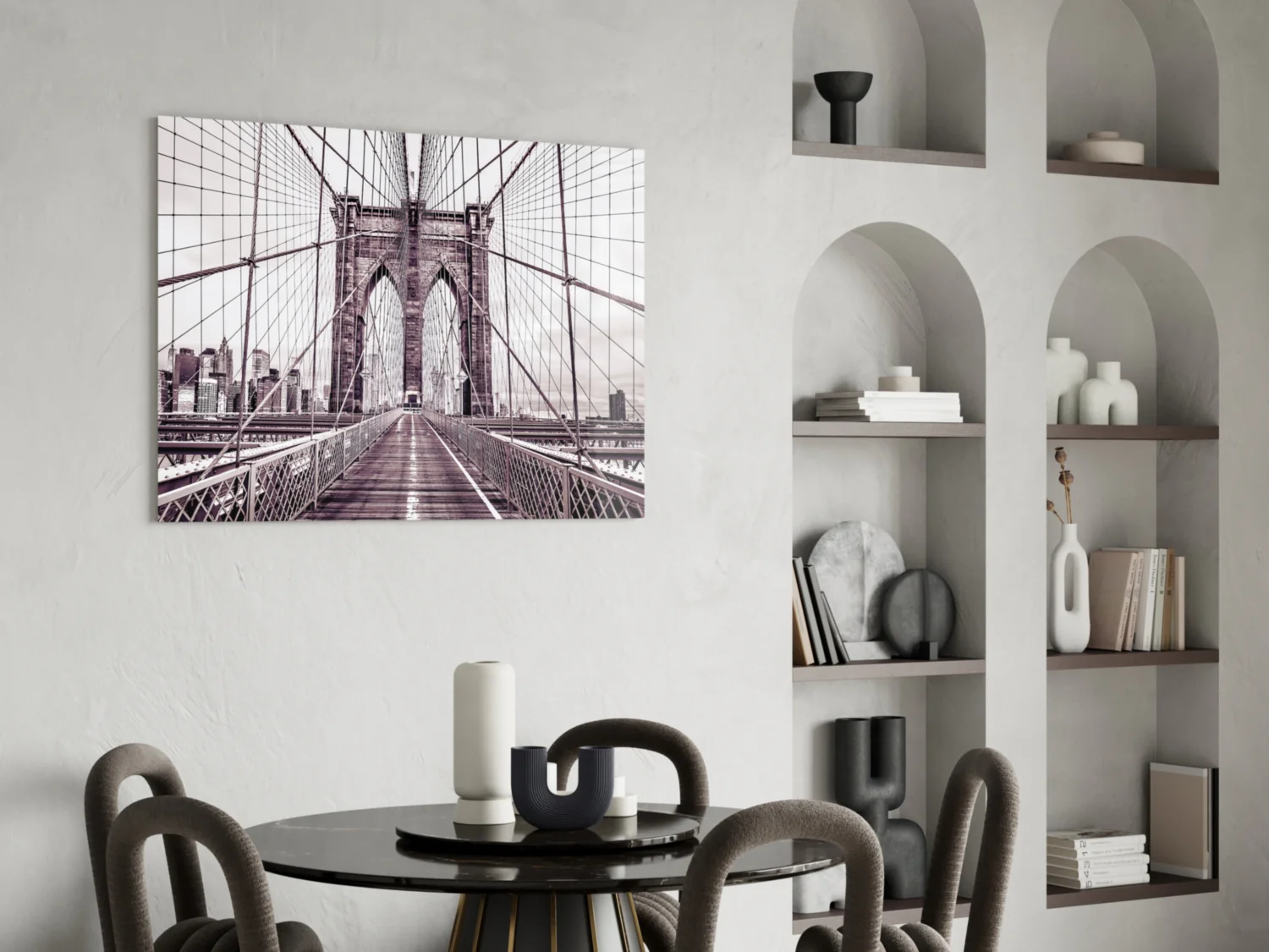 Brooklyn Bridge Glass Wall Art - Image 6