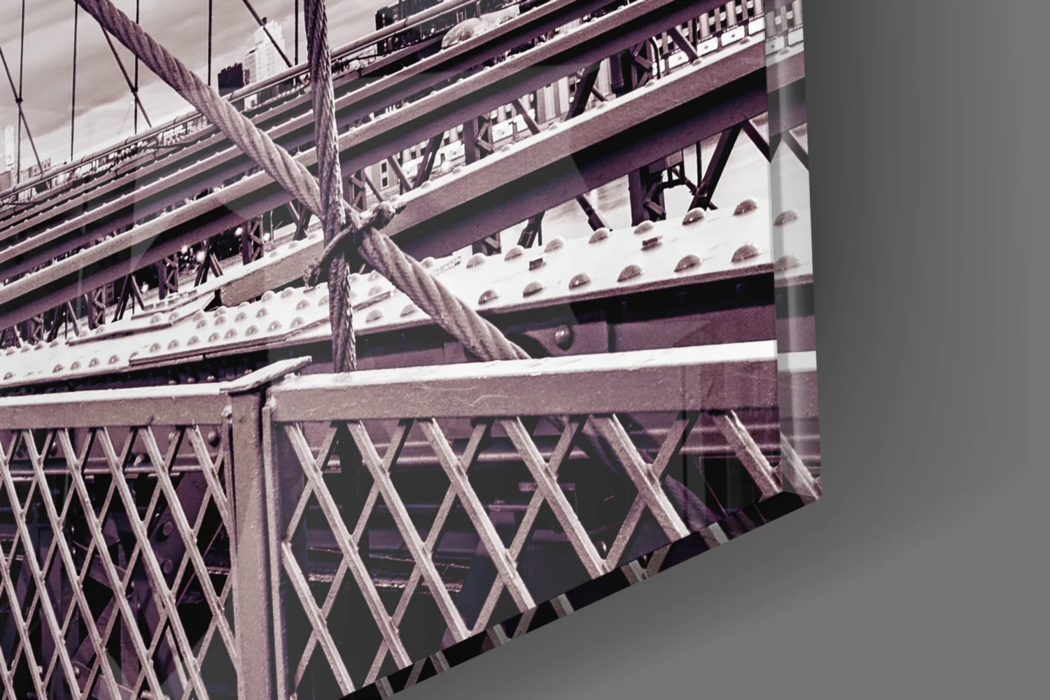 Brooklyn Bridge Glass Wall Art - Image 8