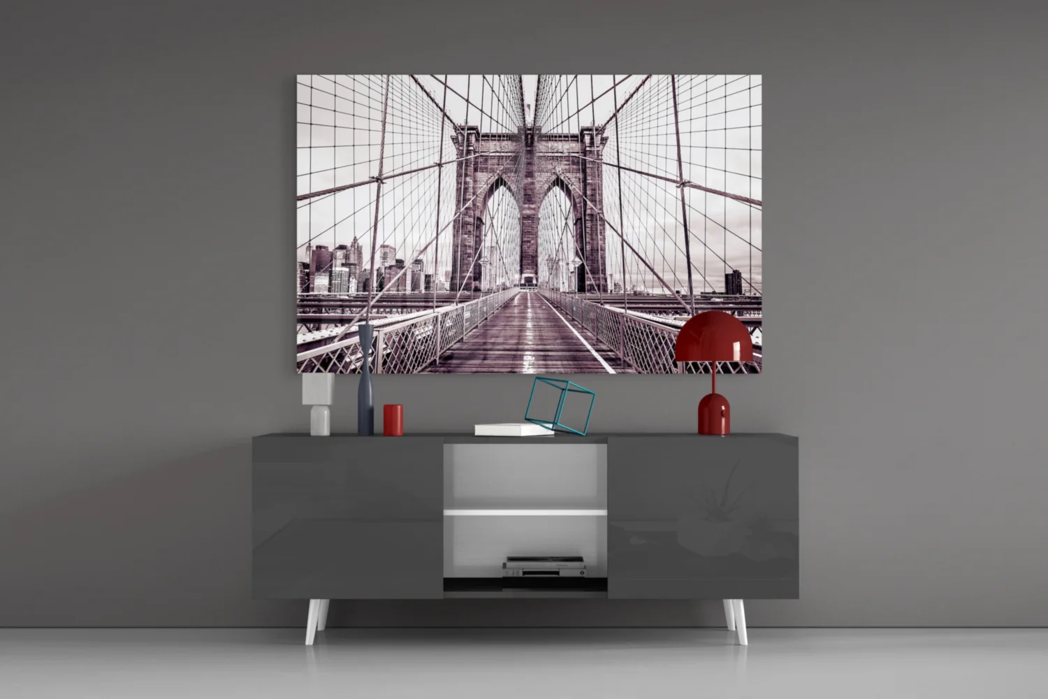 Brooklyn Bridge Glass Wall Art - Image 9
