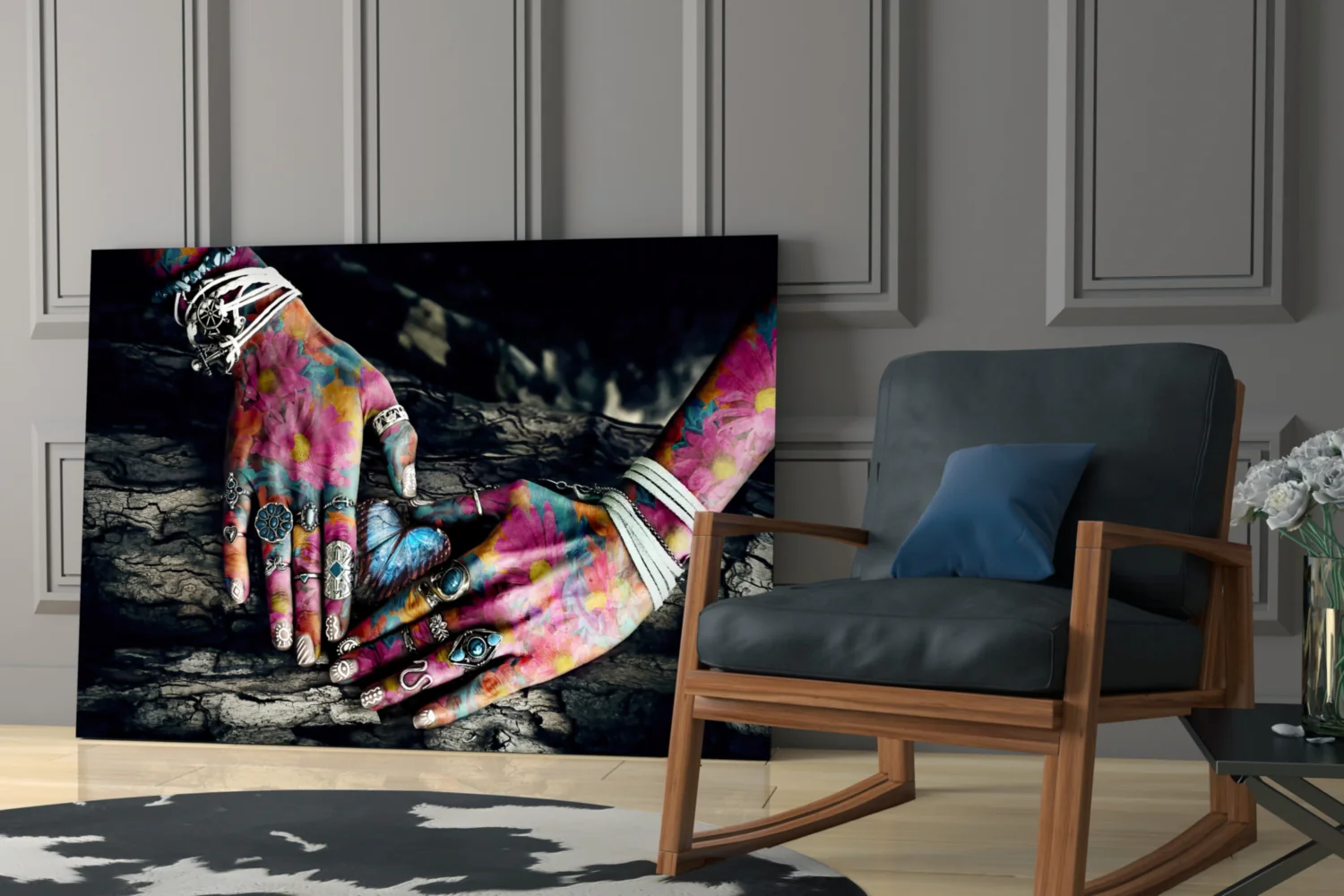 Hands of Nature Glass Wall Art - Image 7