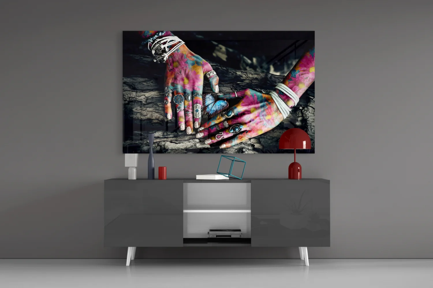 Hands of Nature Glass Wall Art - Image 9
