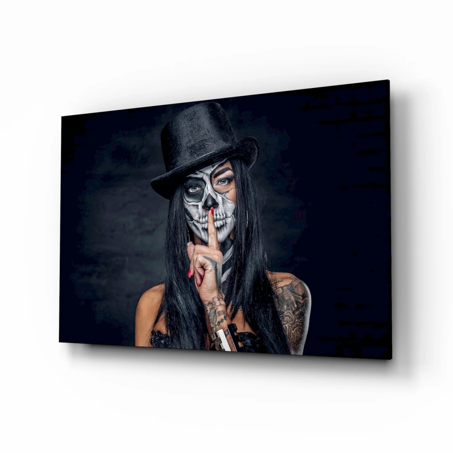 Sssh  Glass Wall Art - Image 2