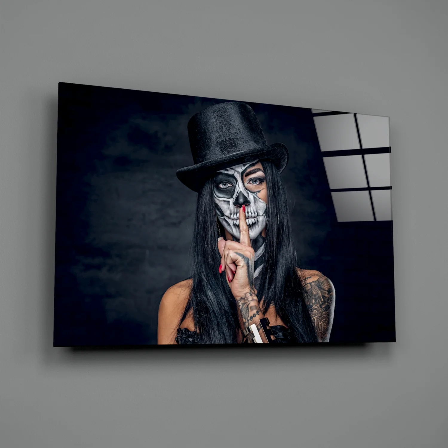 Sssh  Glass Wall Art - Image 3