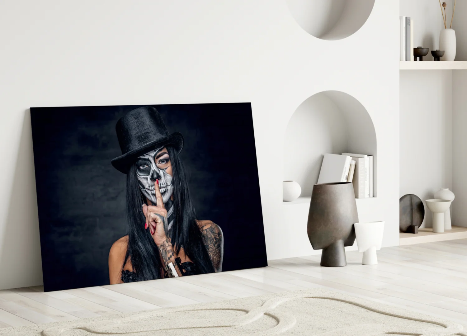 Sssh  Glass Wall Art - Image 4