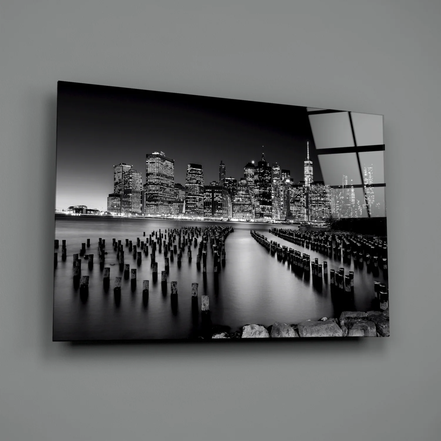 City Night Glass Wall Art - Image 3