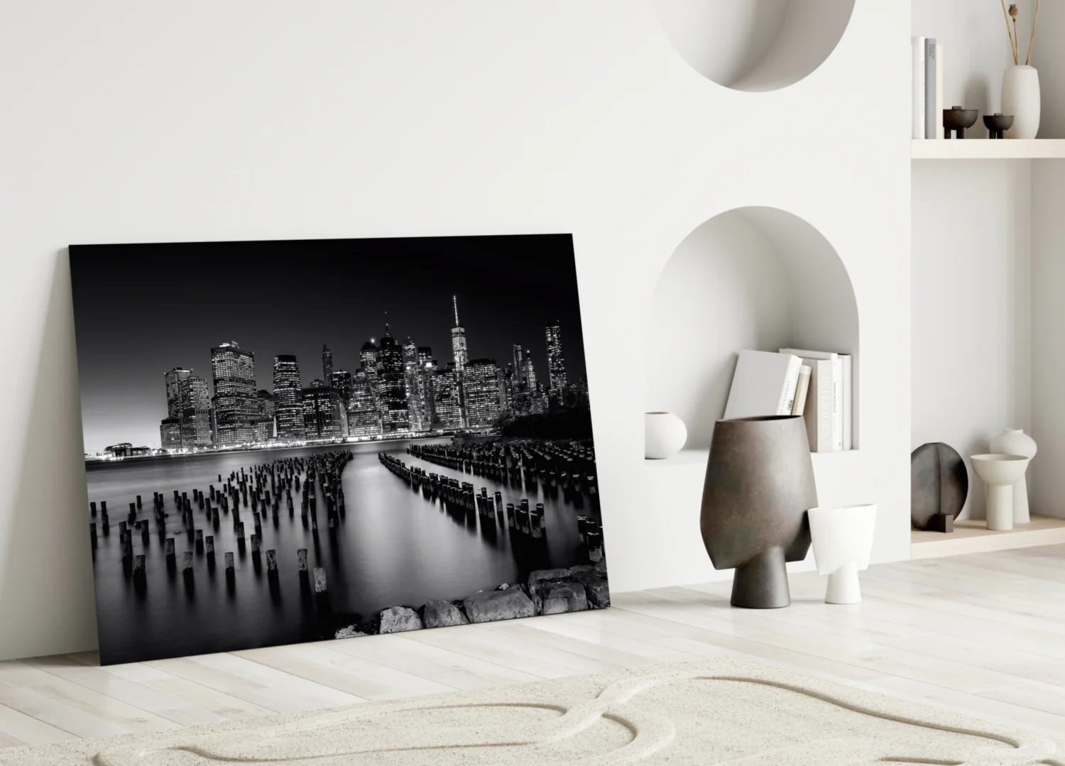 City Night Glass Wall Art - Image 4