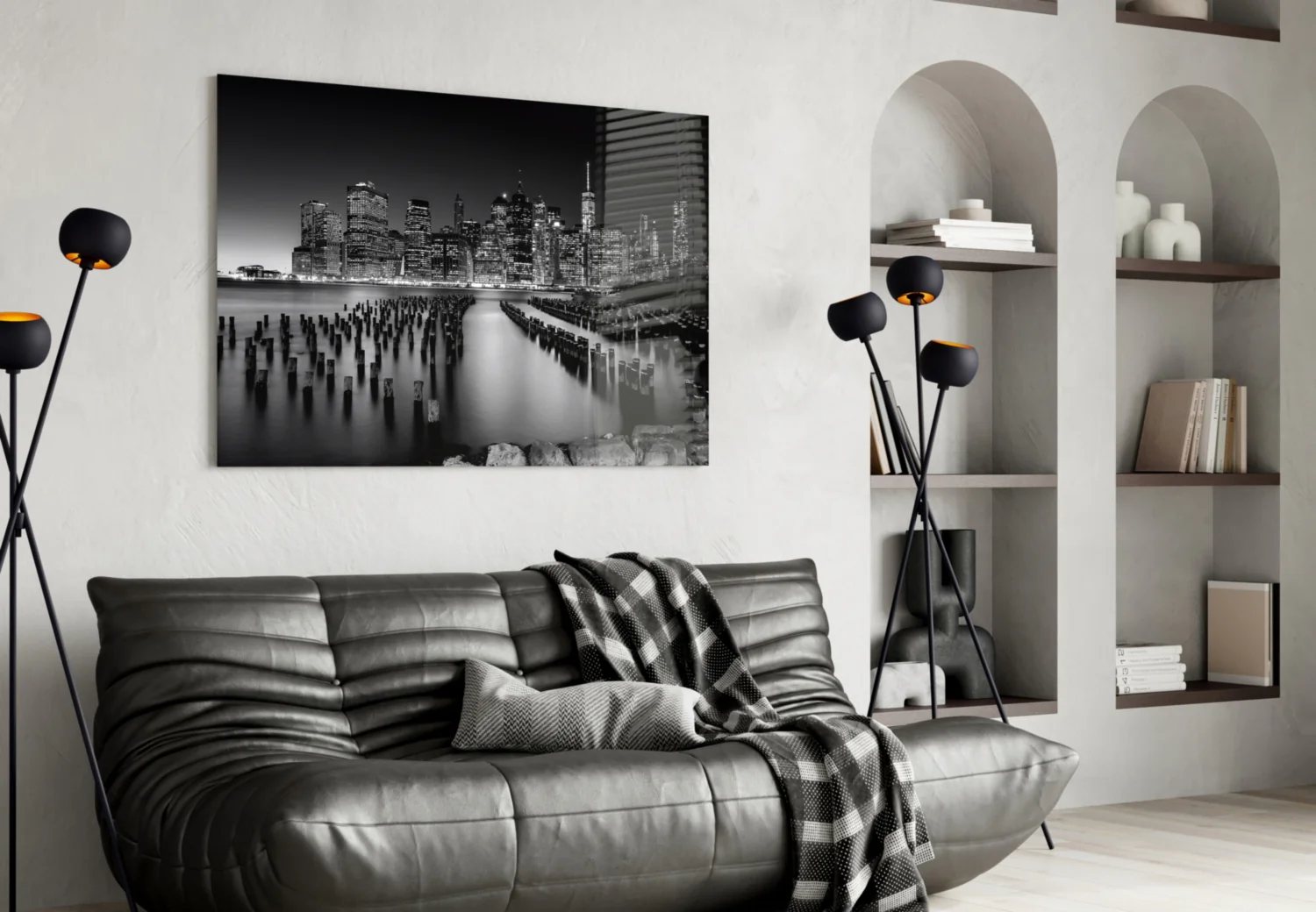 City Night Glass Wall Art - Image 5