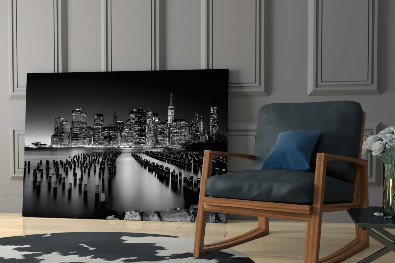 City Night Glass Wall Art - Image 7