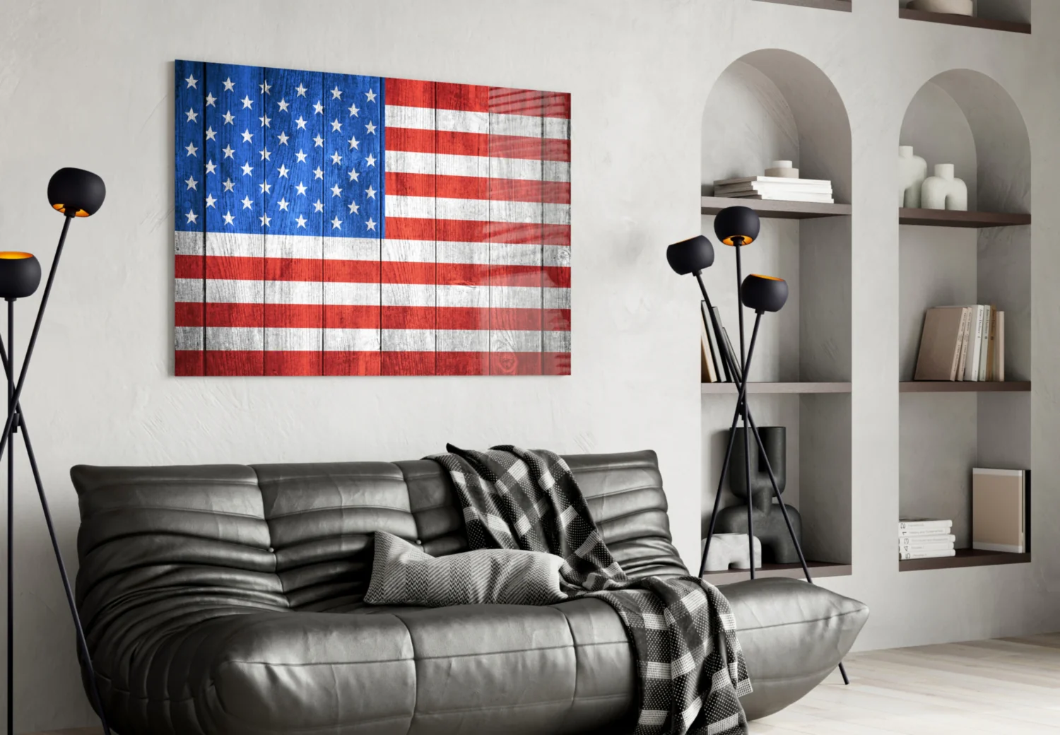 Flag of the United States Glass Wall Art - Image 5