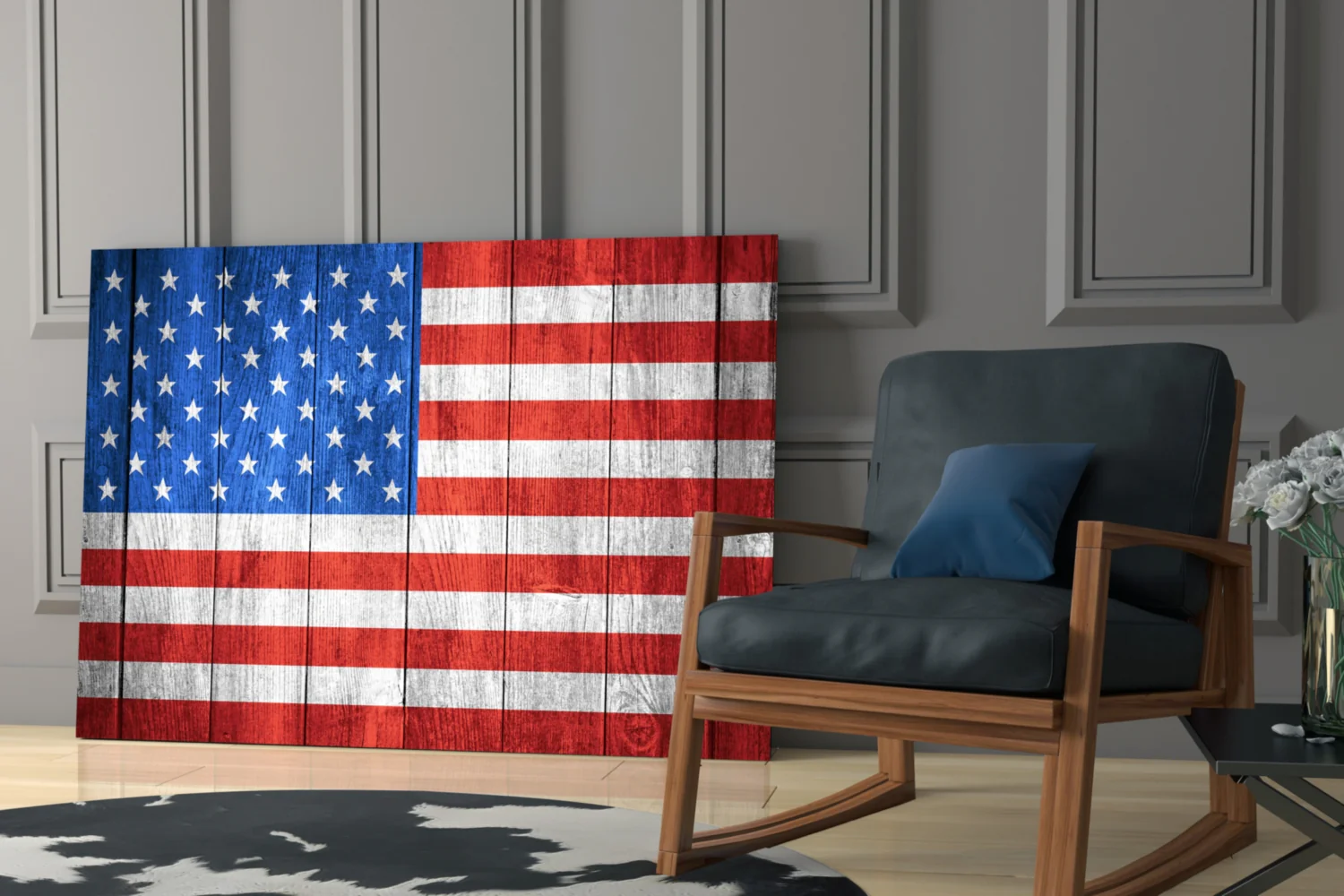 Flag of the United States Glass Wall Art - Image 7