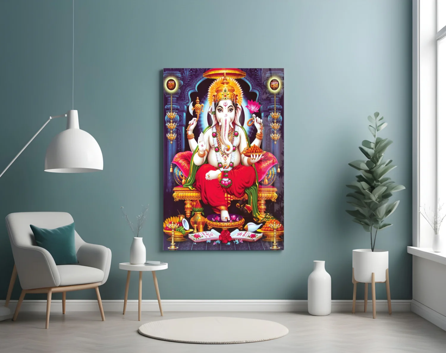 Ganesha Glass Wall Art - Image 5