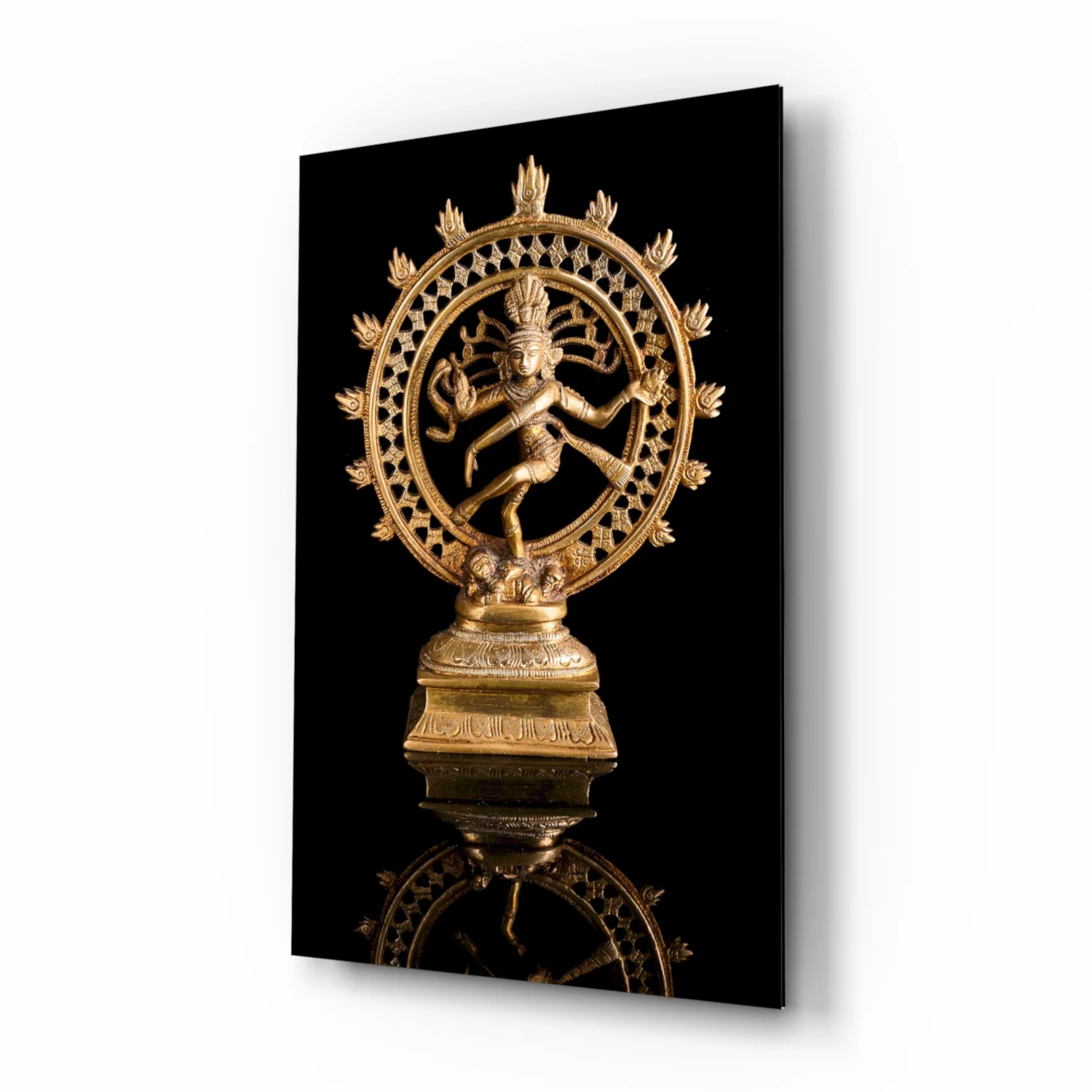 Shiva Nataraja Glass Wall Art - Image 2