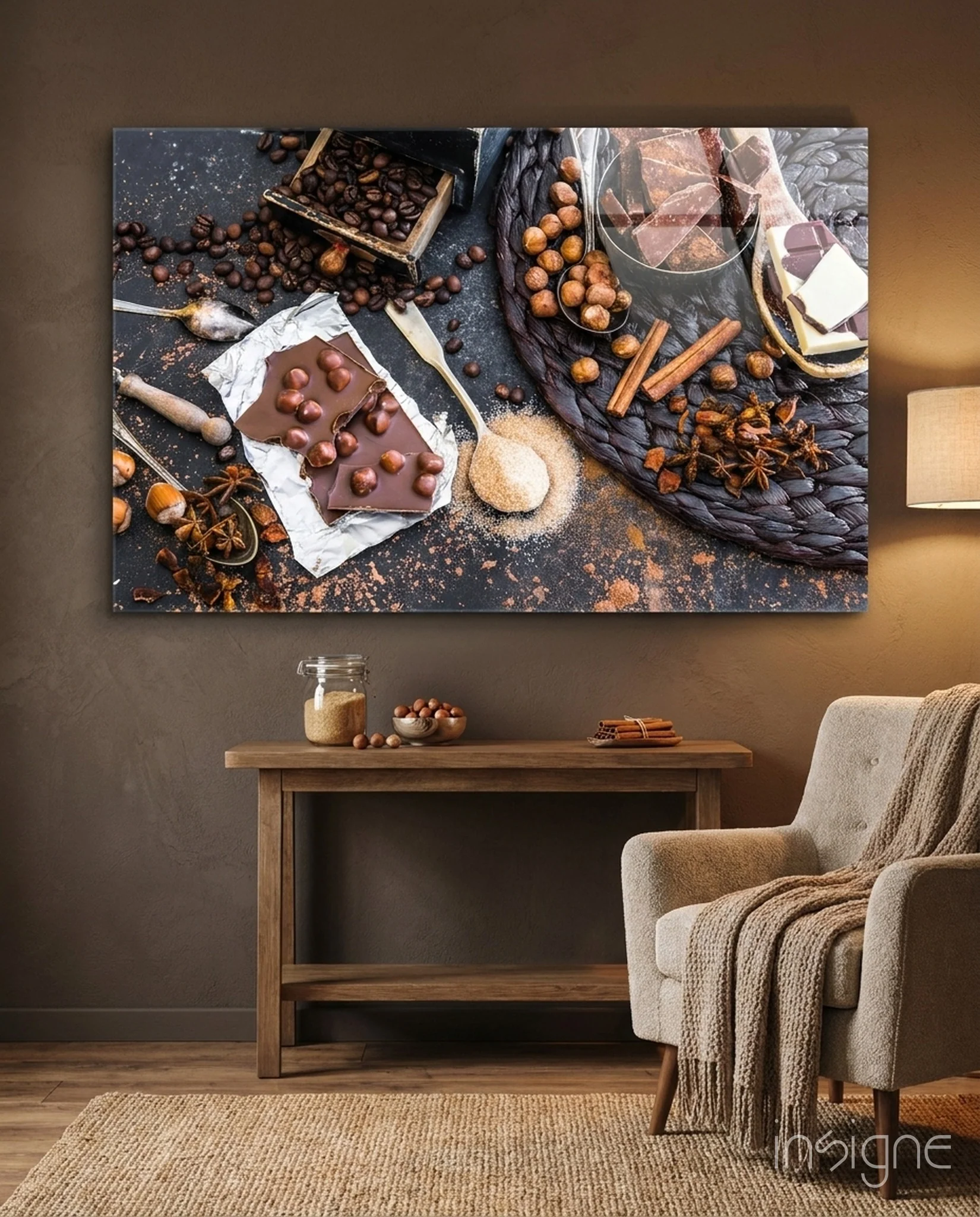 Chocolate Glass Wall Art