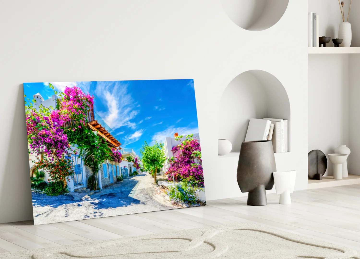 Aegean Beauties Glass Wall Art - Image 4