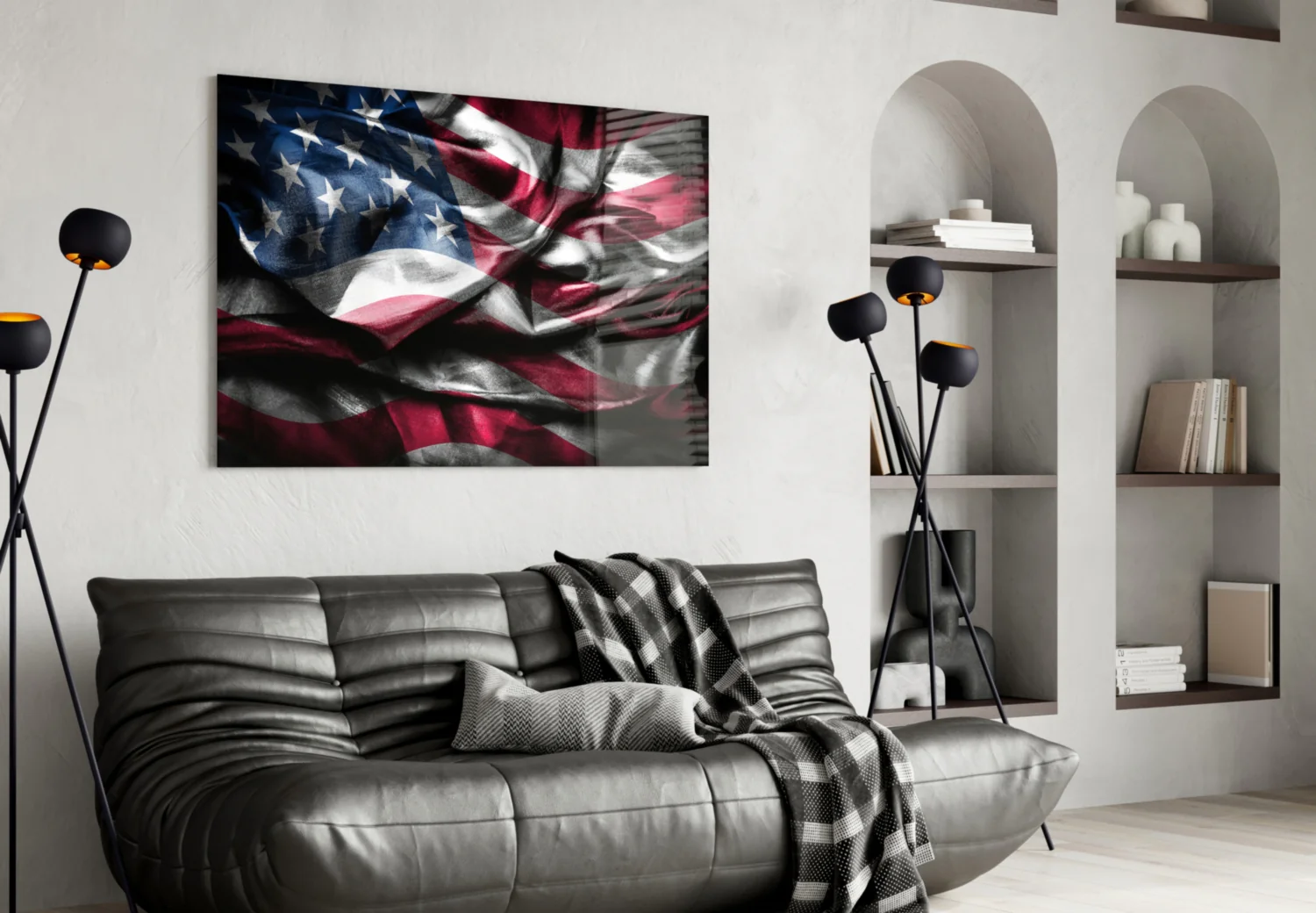 Flag of the United States Glass Wall Art - Image 5