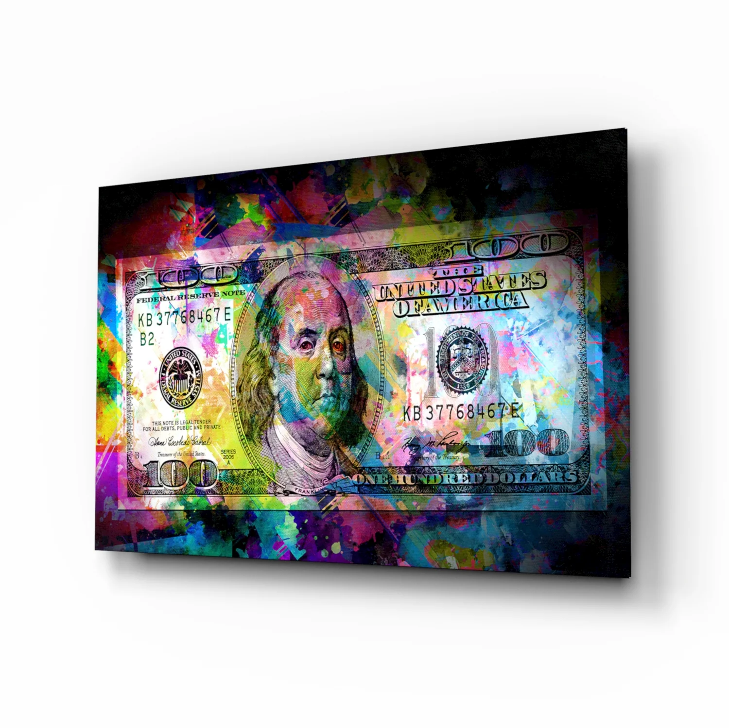 100 Dollars Glass Wall Art - Image 2