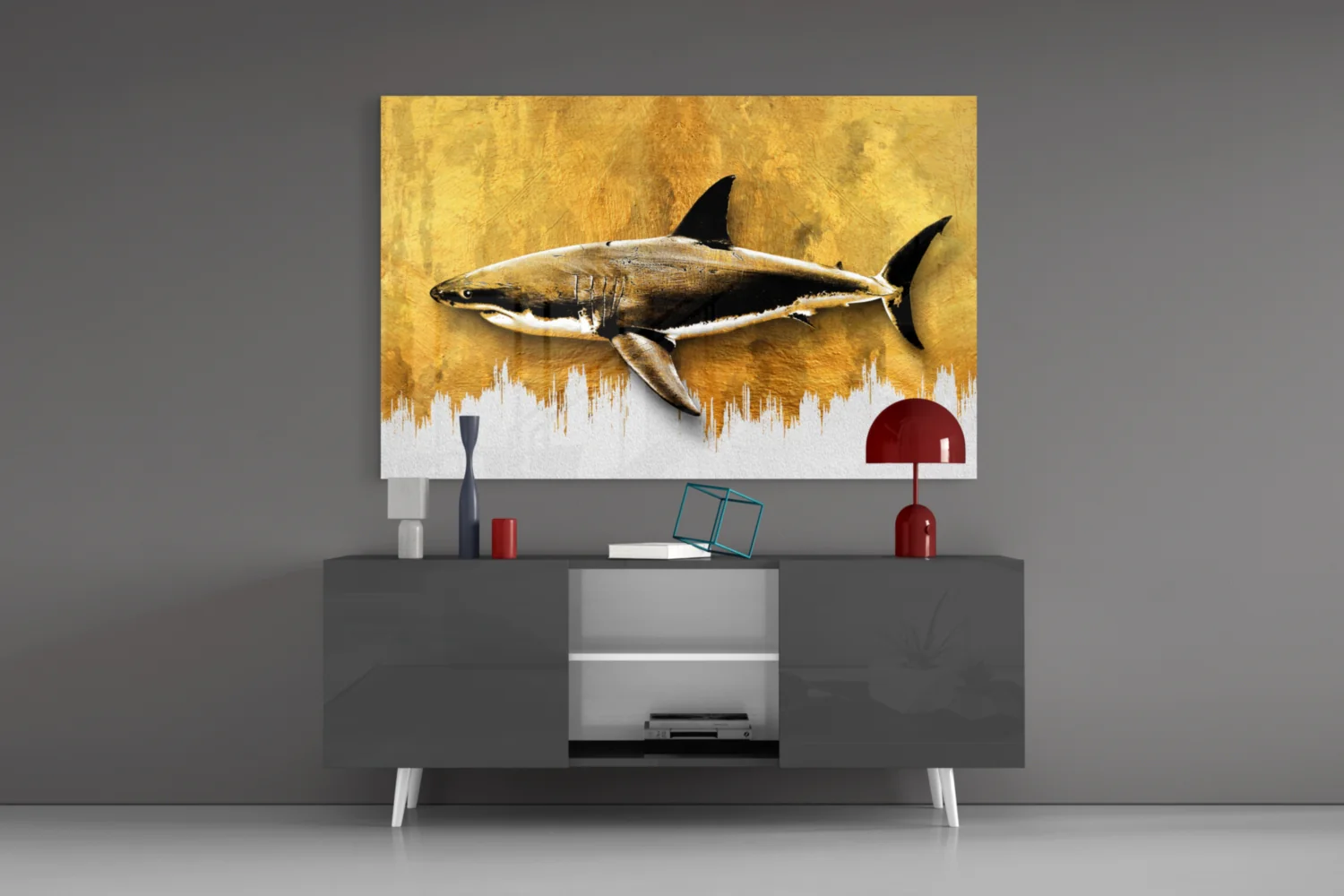 Shark Glass Wall Art - Image 9