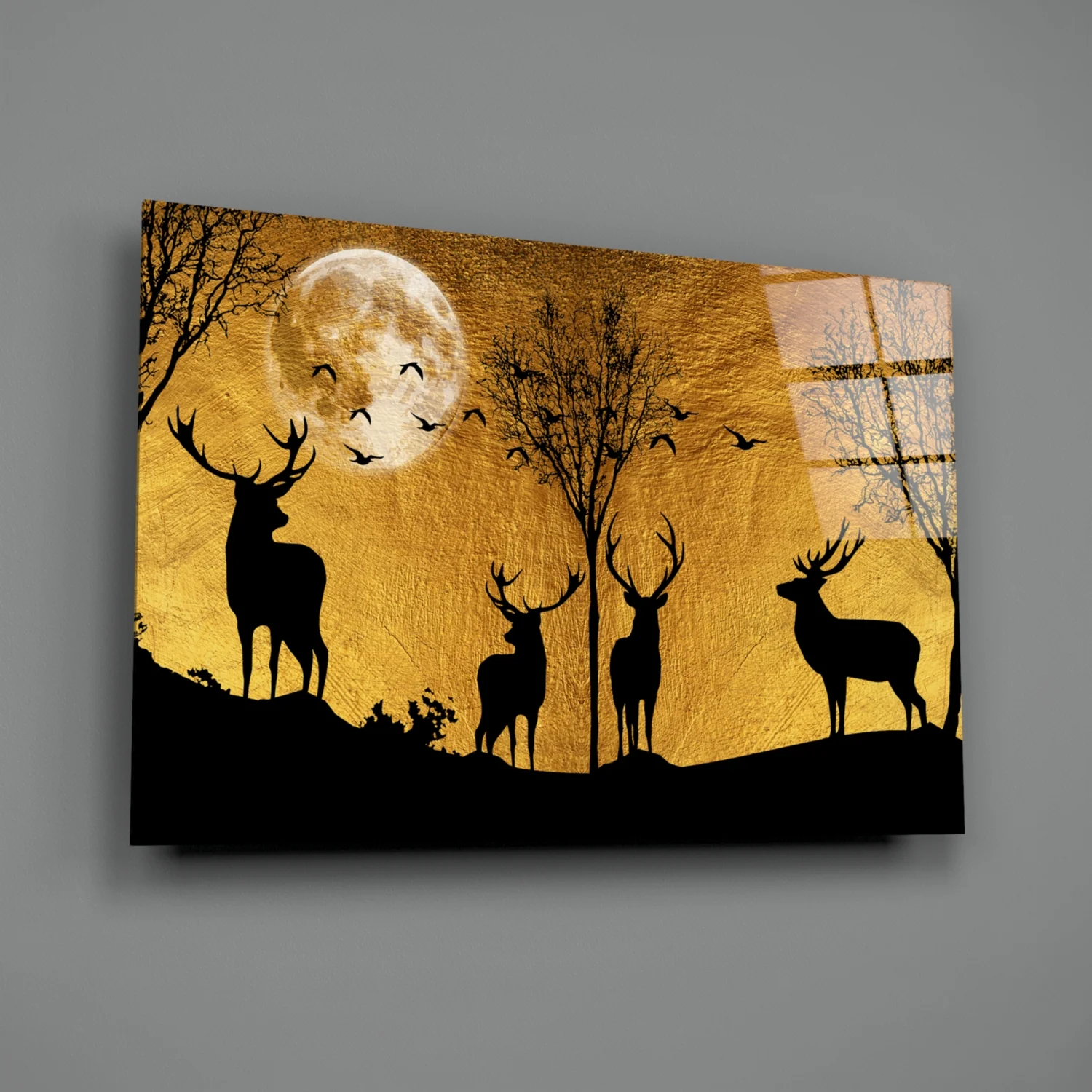 Deers Glass Wall Art - Image 3