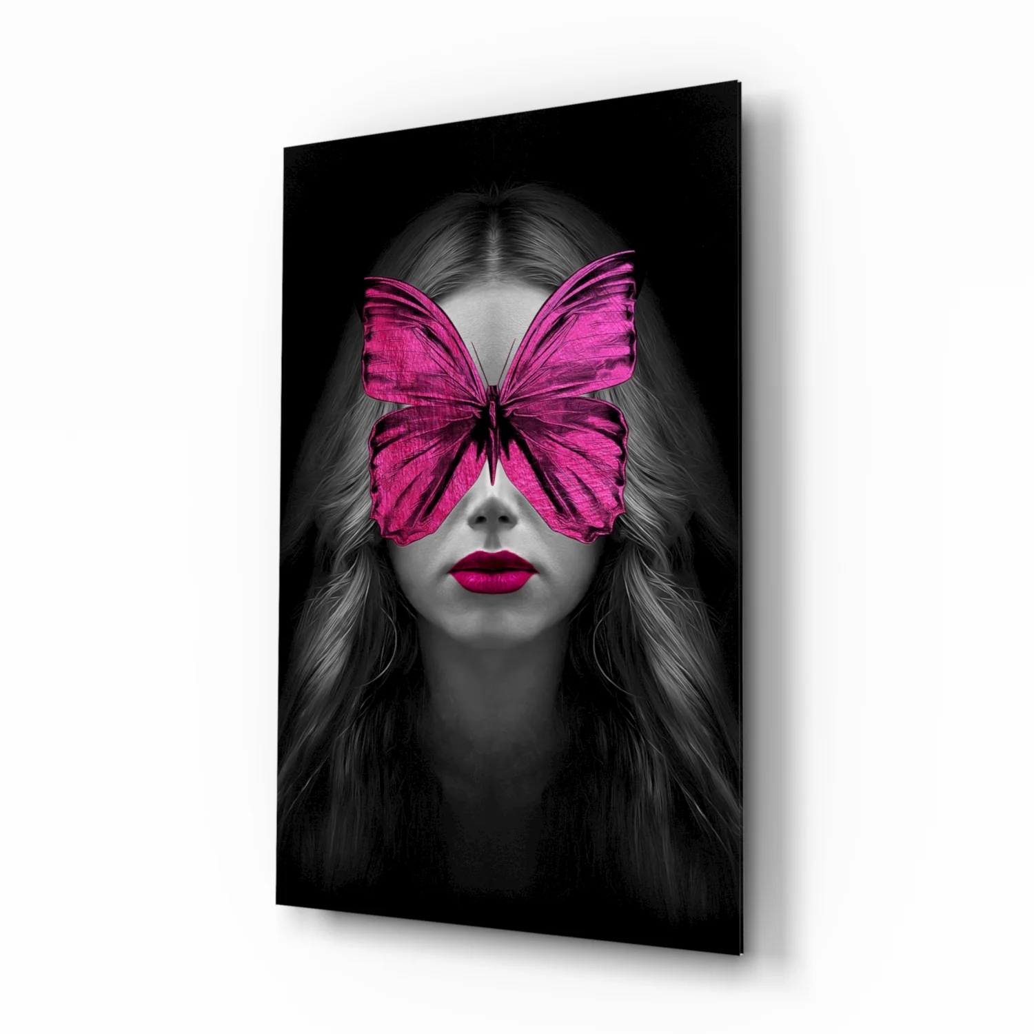 Butterfly Eyes Glass Wall Art - Image 2