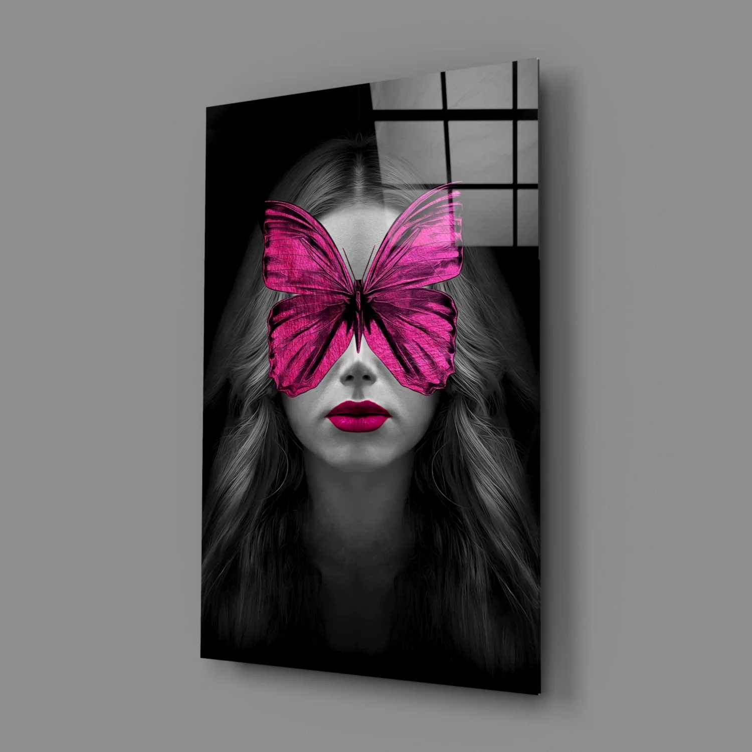 Butterfly Eyes Glass Wall Art - Image 3
