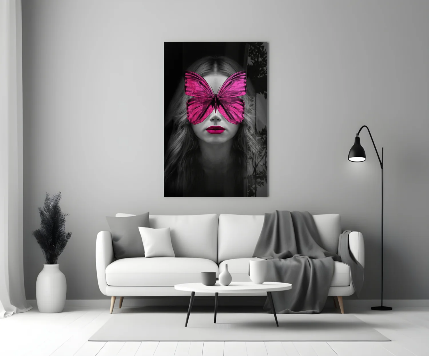 Butterfly Eyes Glass Wall Art - Image 4