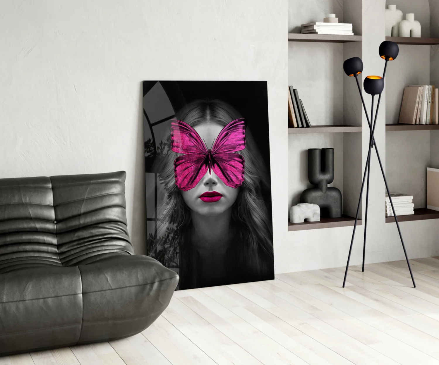Butterfly Eyes Glass Wall Art - Image 6
