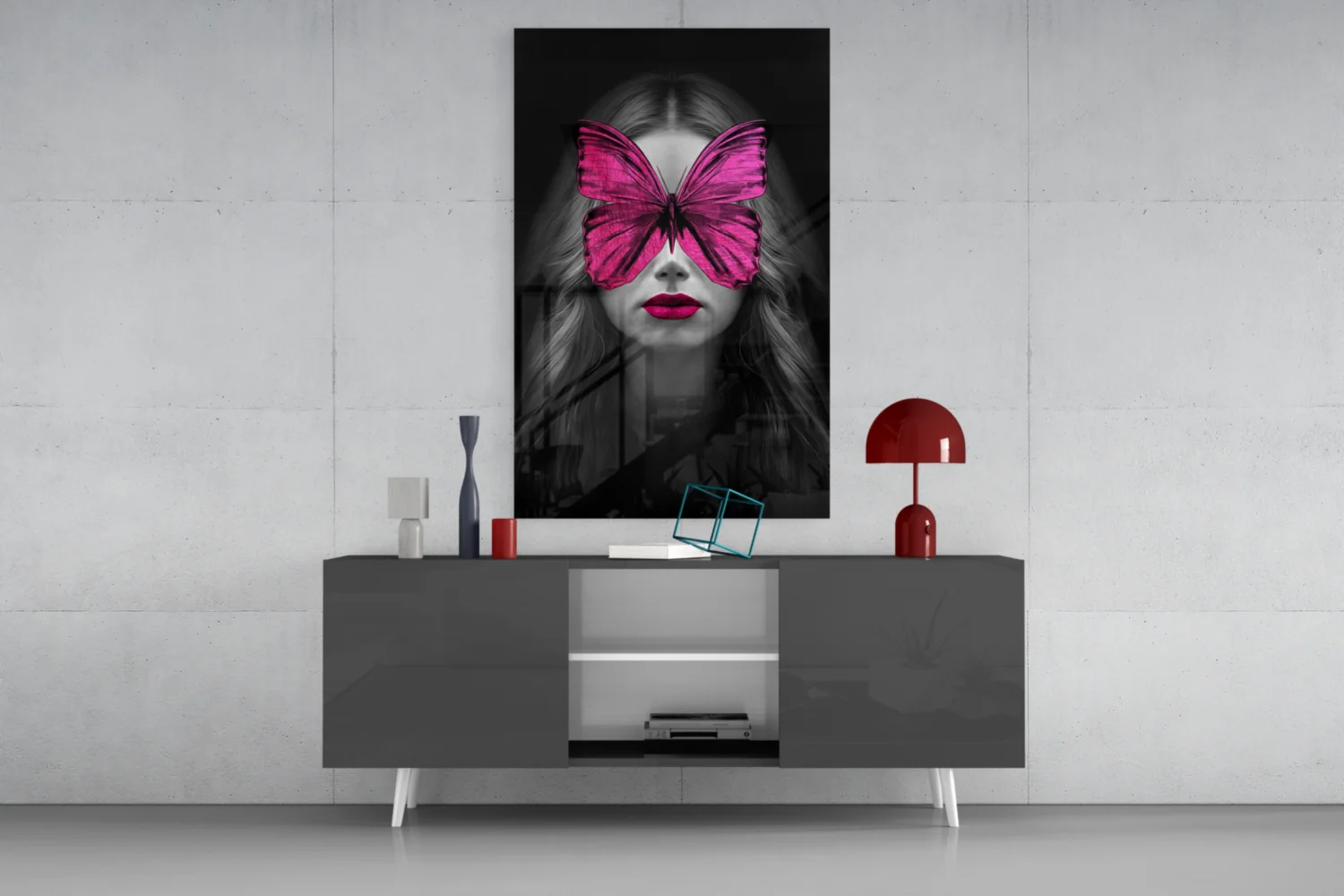 Butterfly Eyes Glass Wall Art - Image 9
