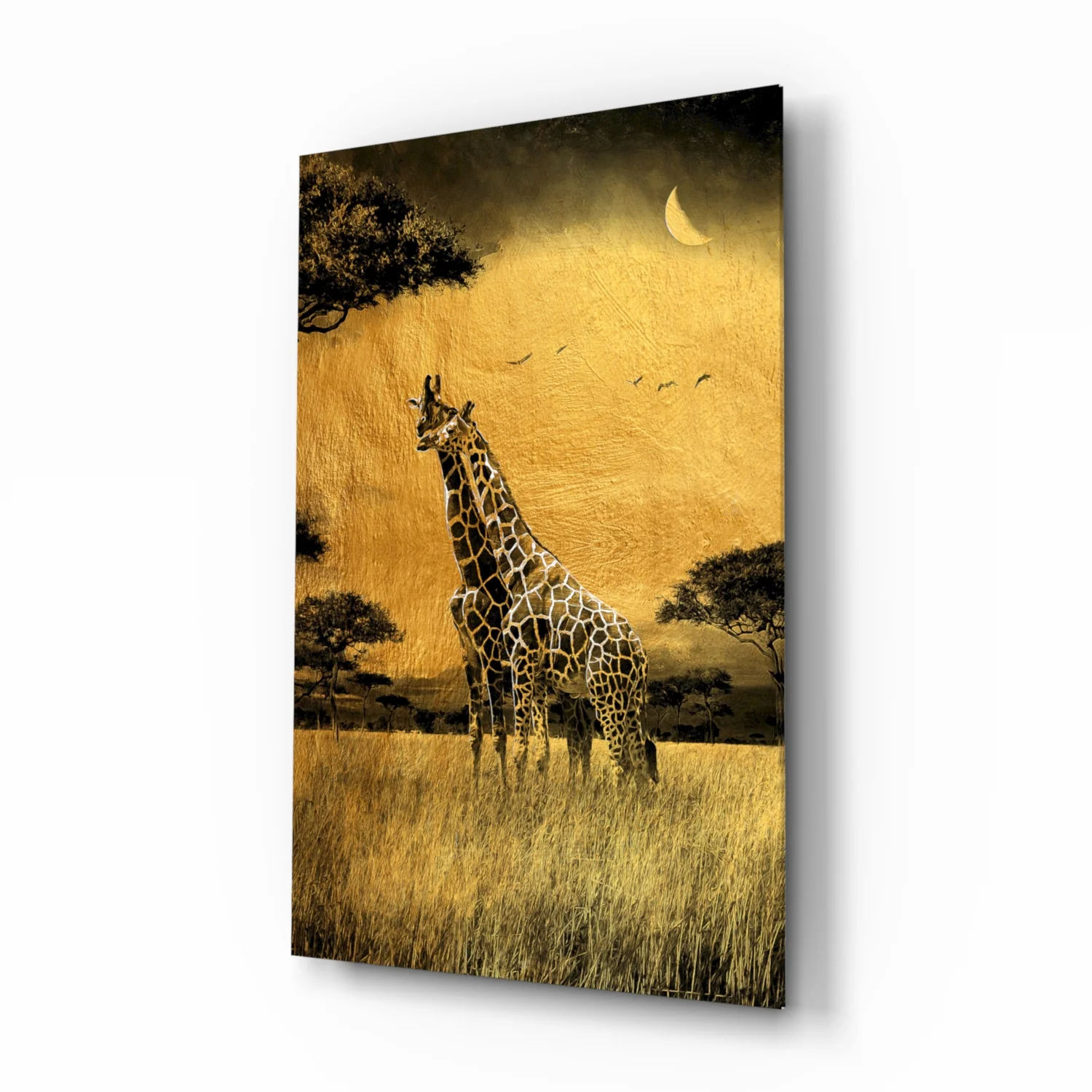 Giraffes Glass Wall Art - Image 2