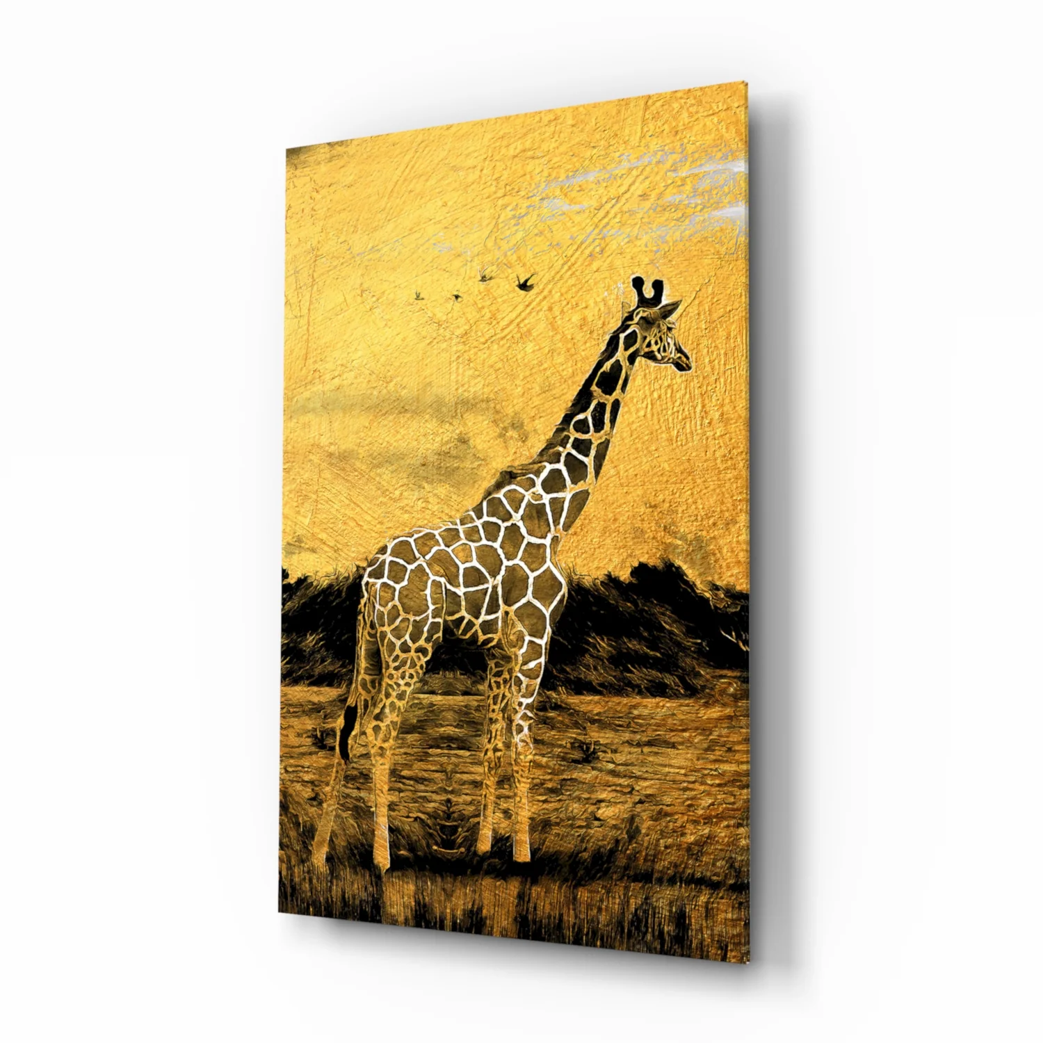 Giraffe Glass Wall Art - Image 2