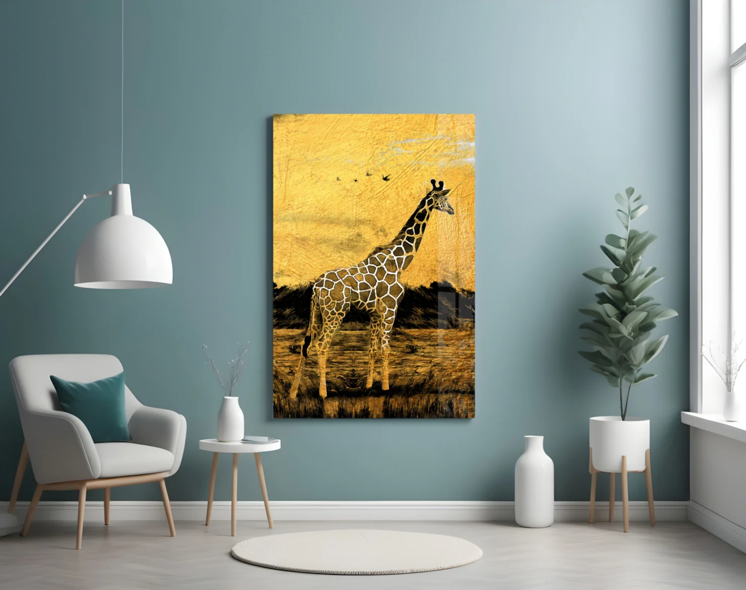 Giraffe Glass Wall Art - Image 5