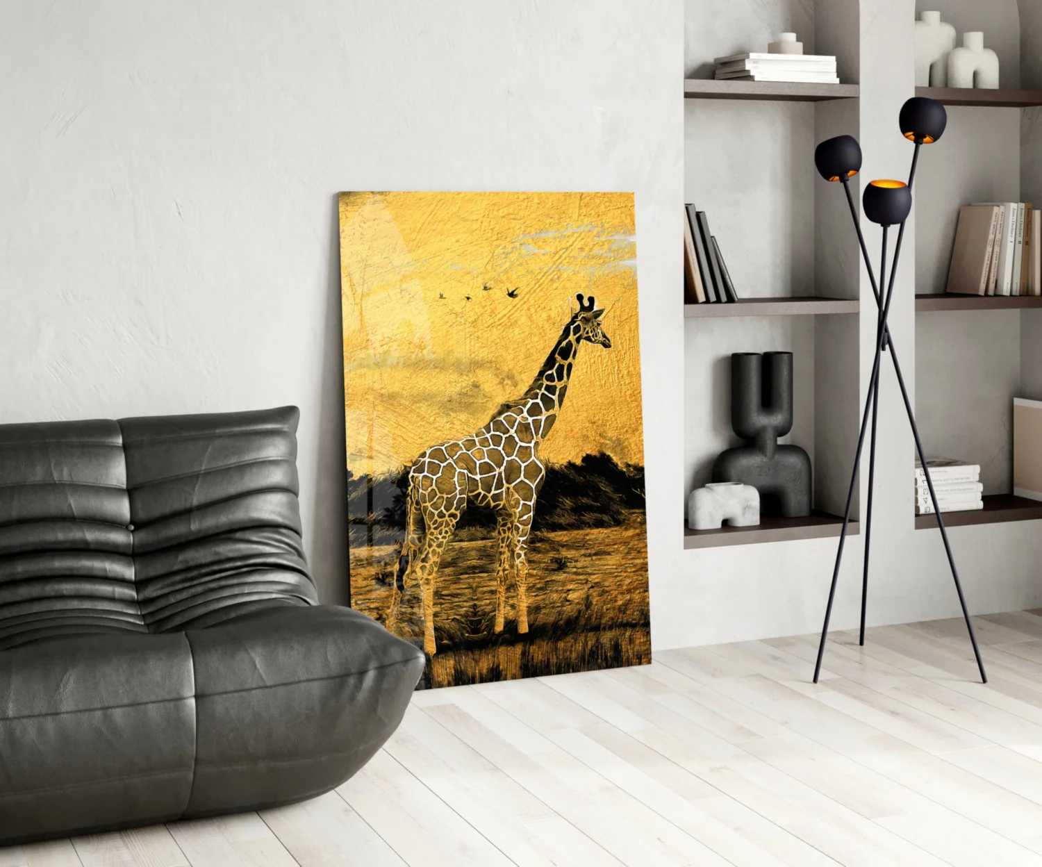 Giraffe Glass Wall Art - Image 6
