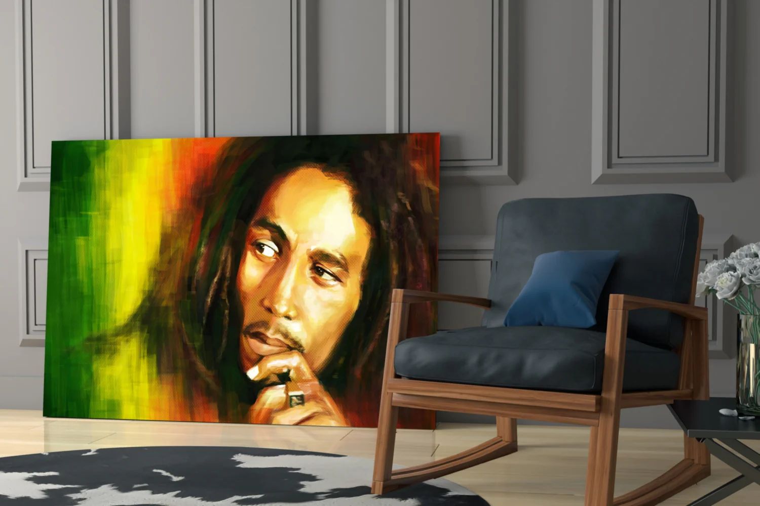 Bob Marley Glass Wall Art - Image 7