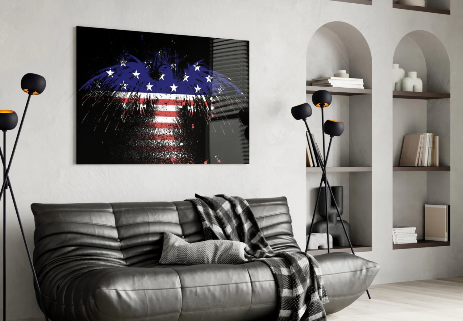 American Eagle Glass Wall Art - Image 5