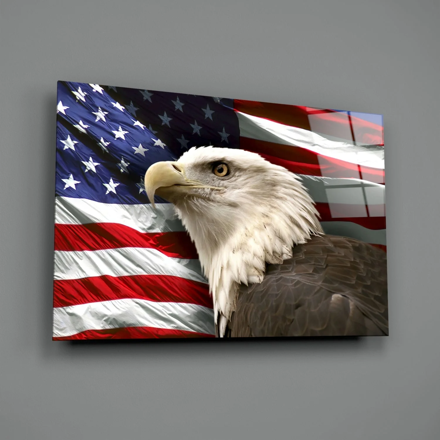 American Eagle Glass Wall Art - Image 3