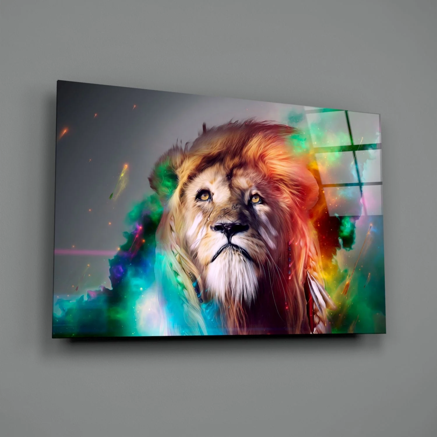 Lion Glass Wall Art - Image 3