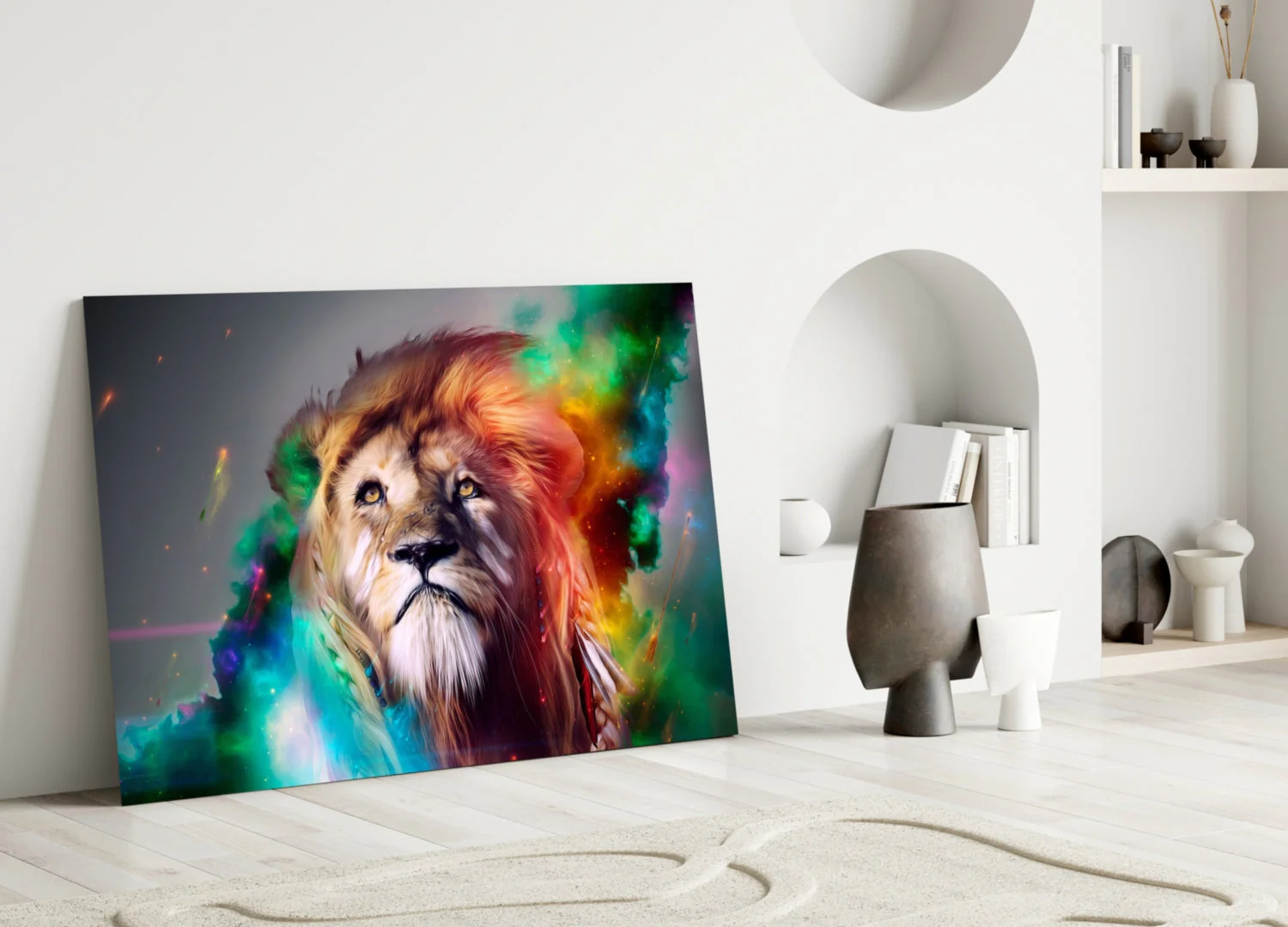 Lion Glass Wall Art - Image 4