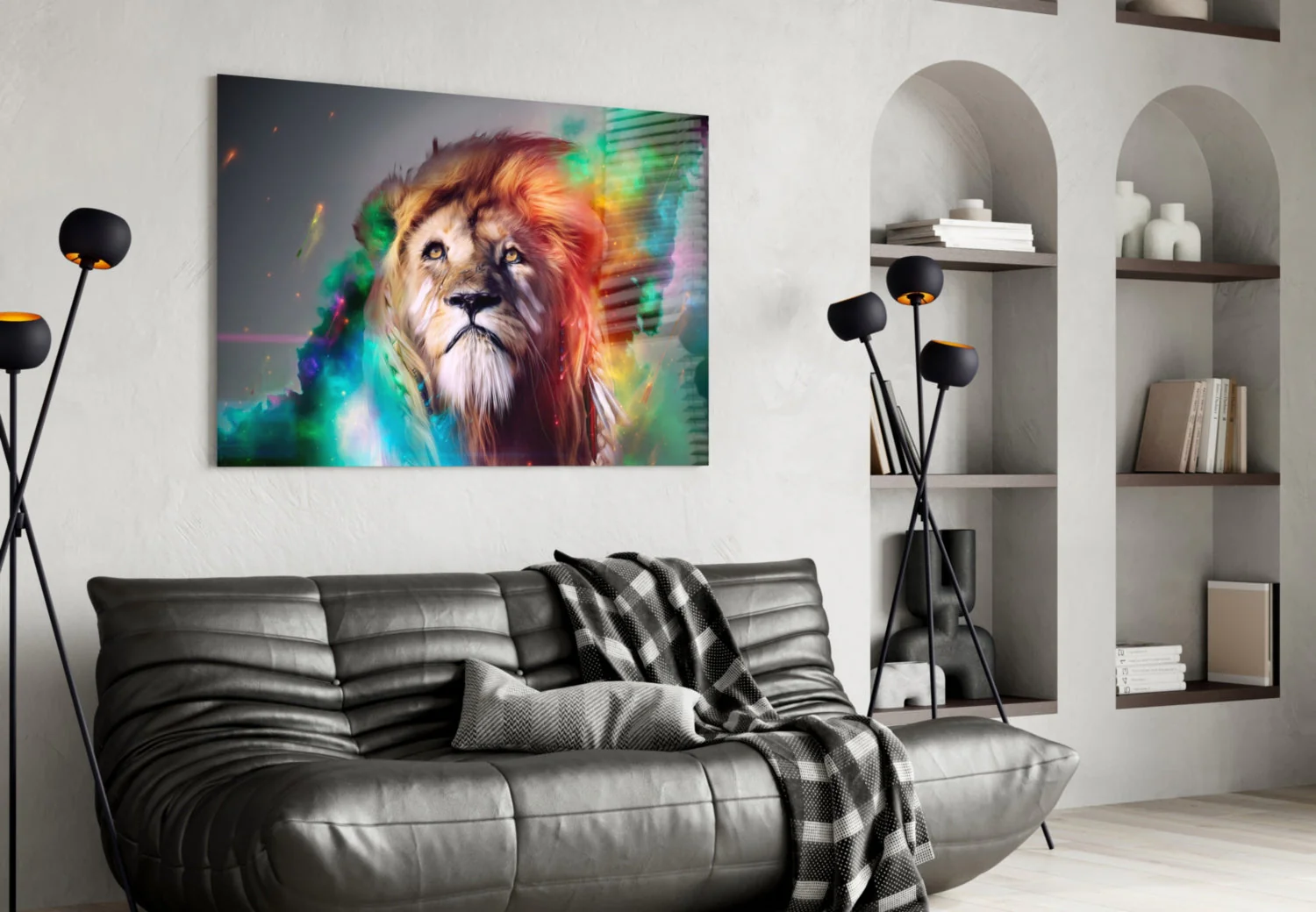 Lion Glass Wall Art - Image 5