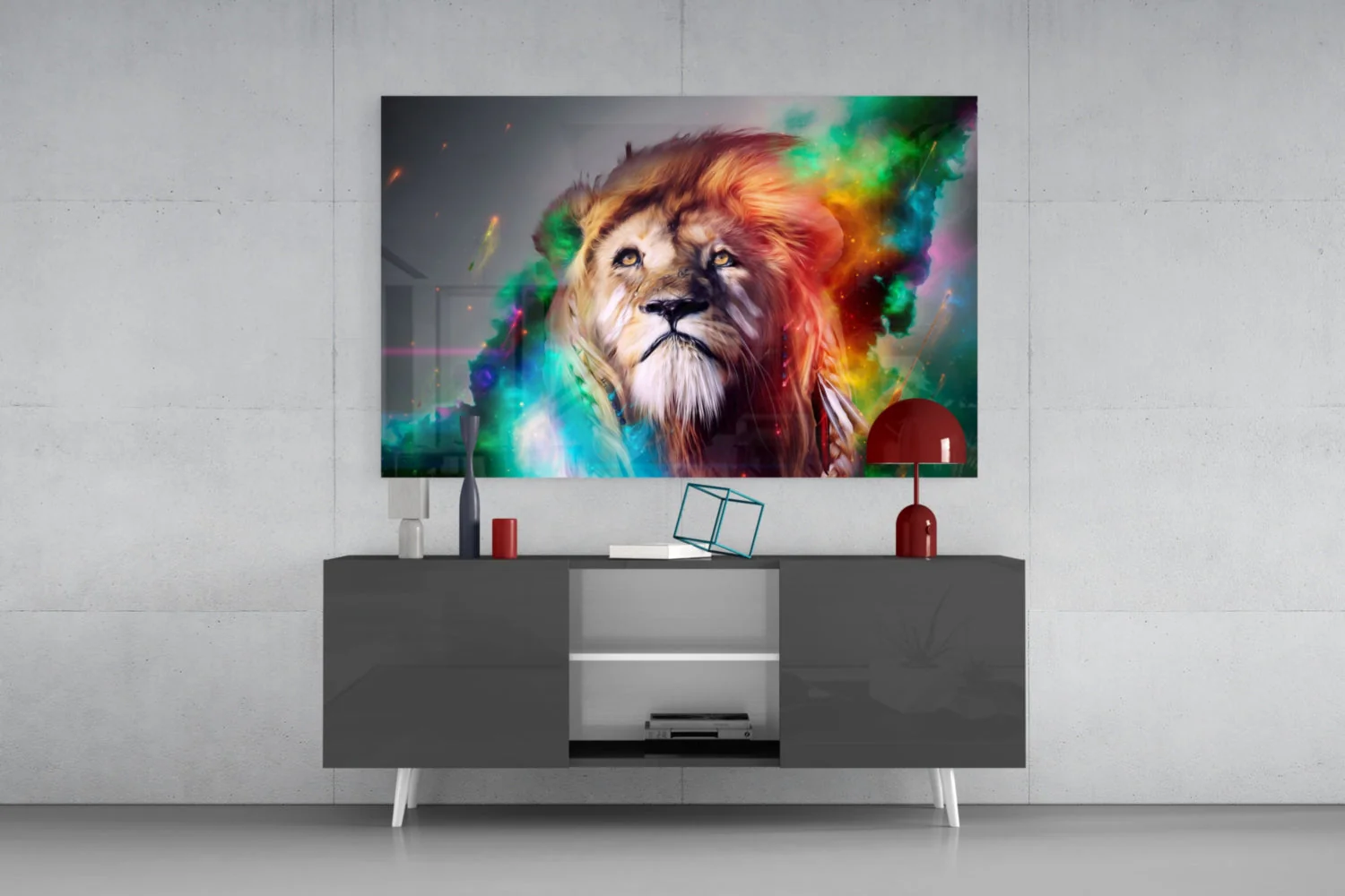 Lion Glass Wall Art - Image 9