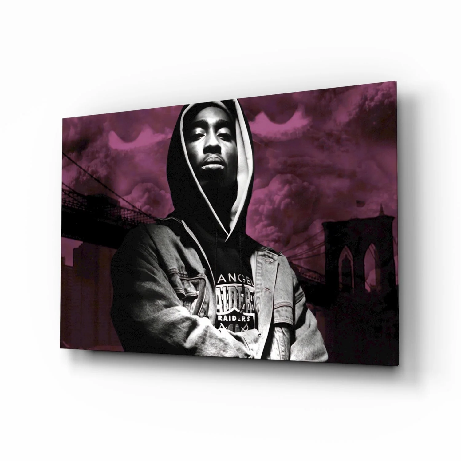 Tupac Shakur Glass Wall Art - Image 2