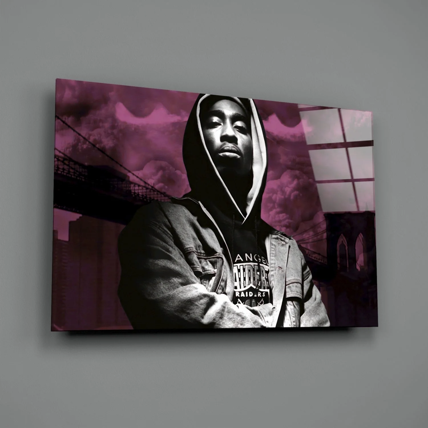 Tupac Shakur Glass Wall Art - Image 3