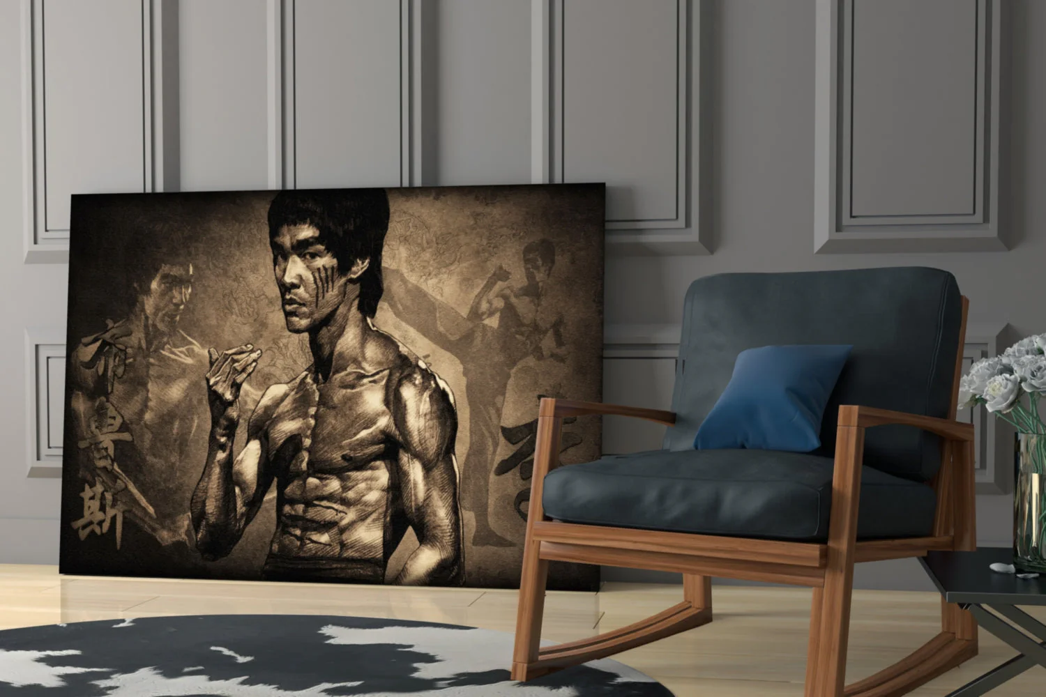 Bruce Lee Glass Wall Art - Image 7