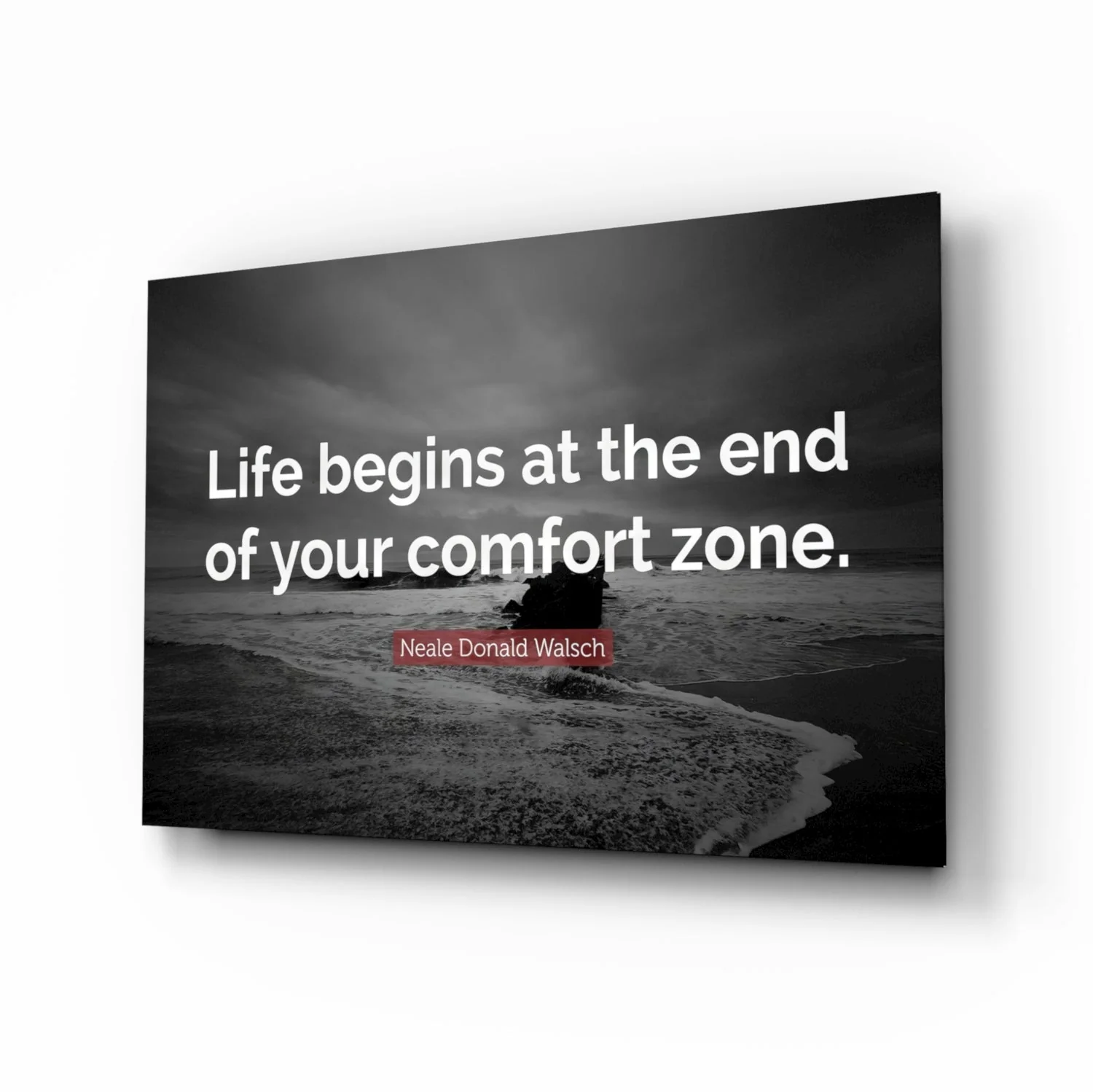 Where the Life Begins?  Glass Wall Art - Image 2