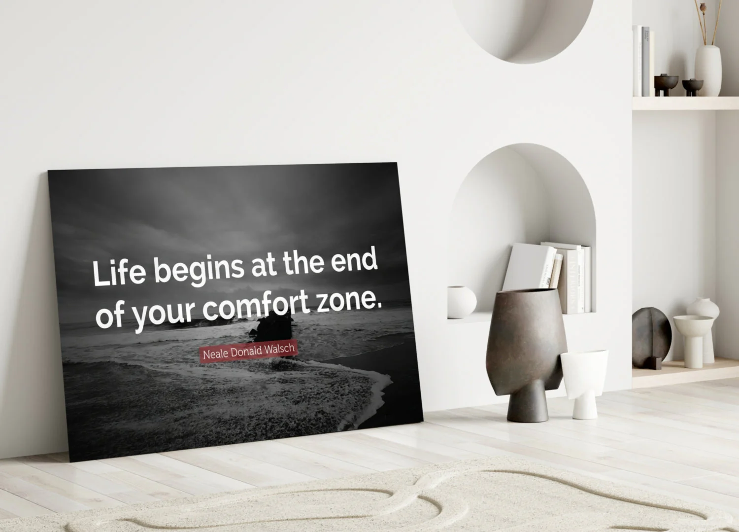 Where the Life Begins?  Glass Wall Art - Image 4